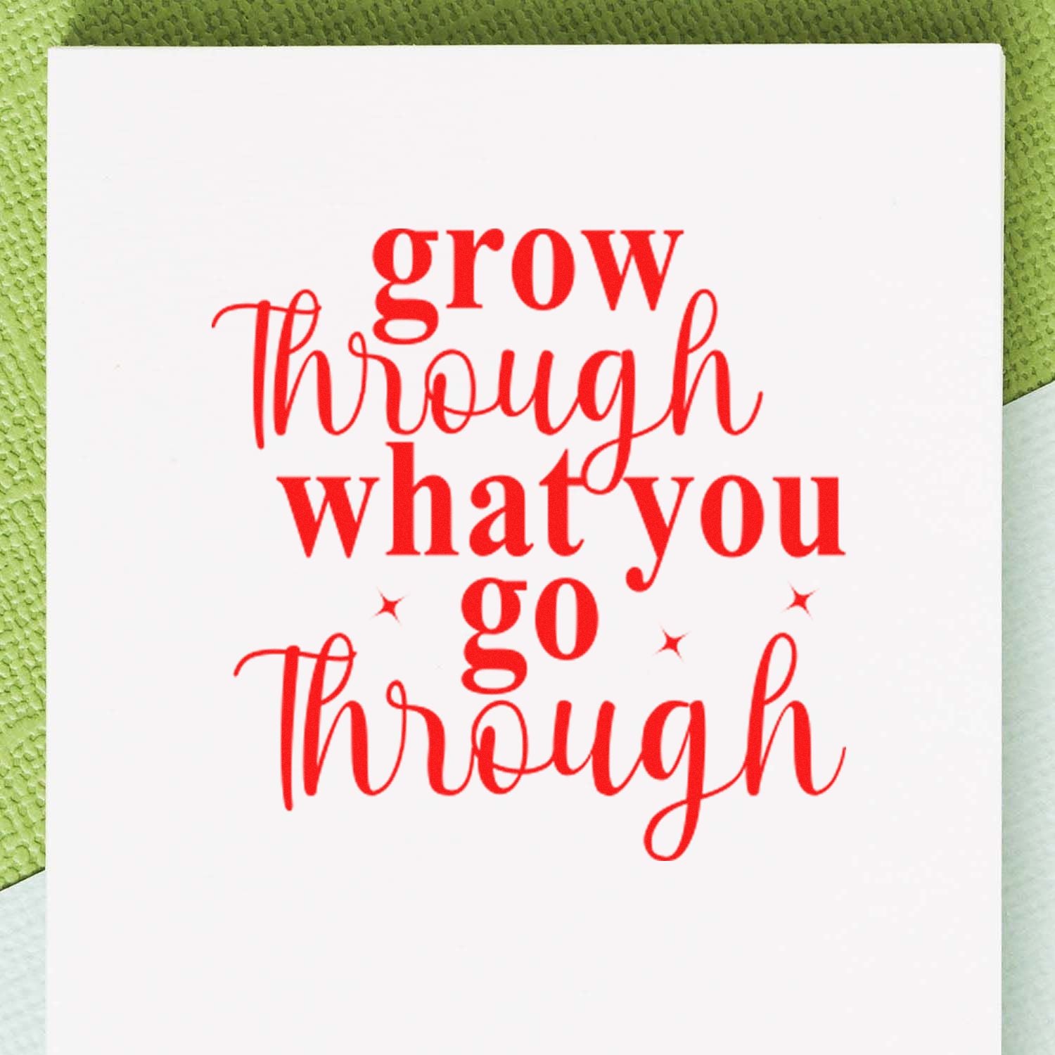 Self-Inking Motivational Quote Paper Craft Stamp