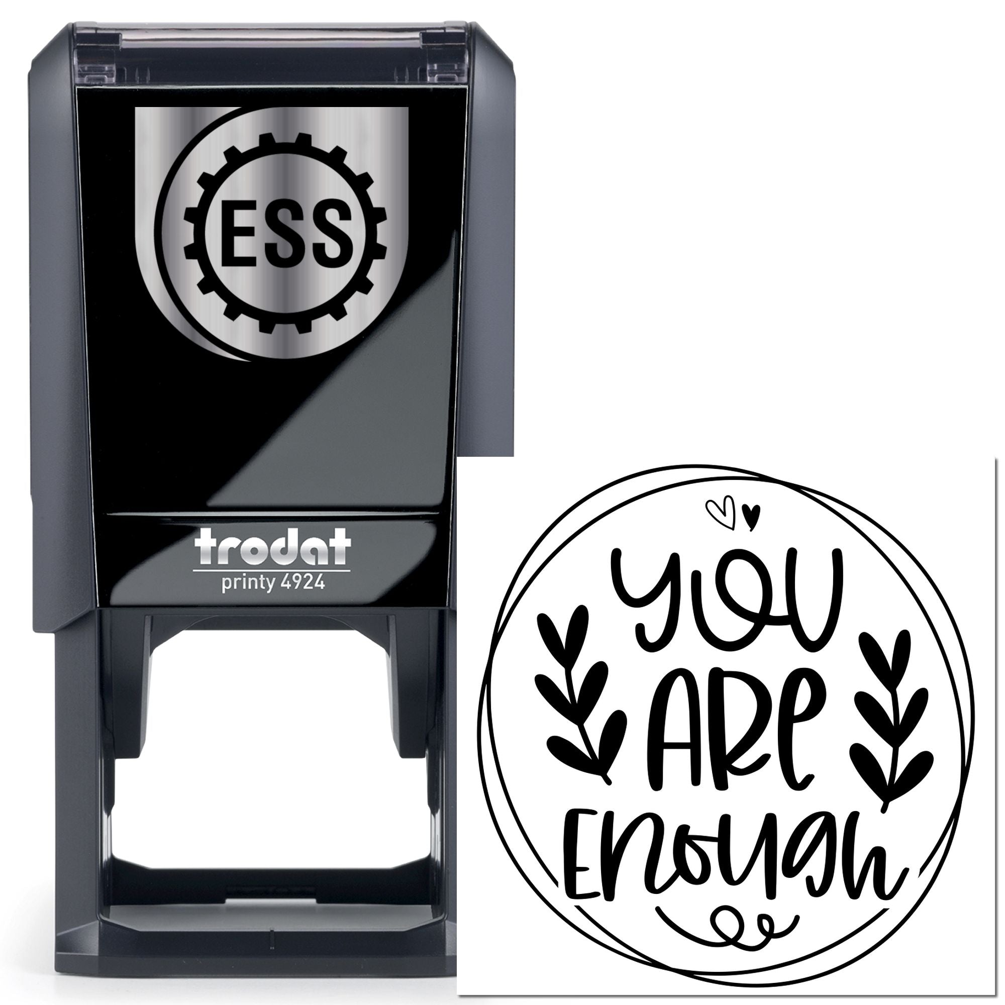 Self-Inking Encouraging Quote Mini Card Stamp