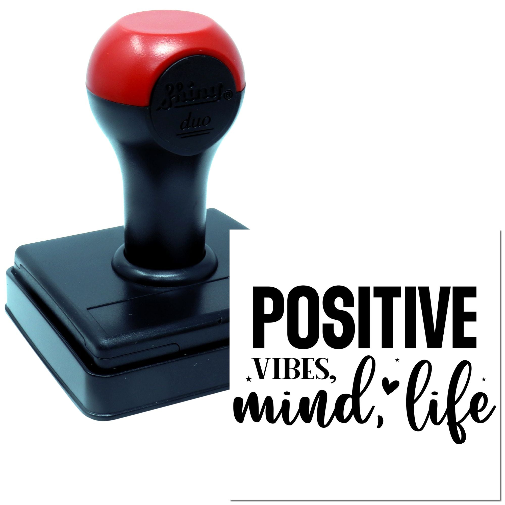 Duo Positive Vibes Mindful Life Always Hand Stamp