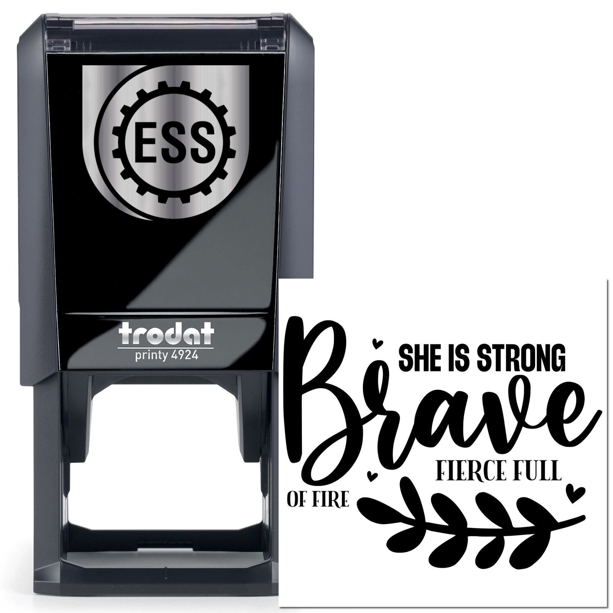 Self-Inking Brave Fire Scrapbooking Stamp