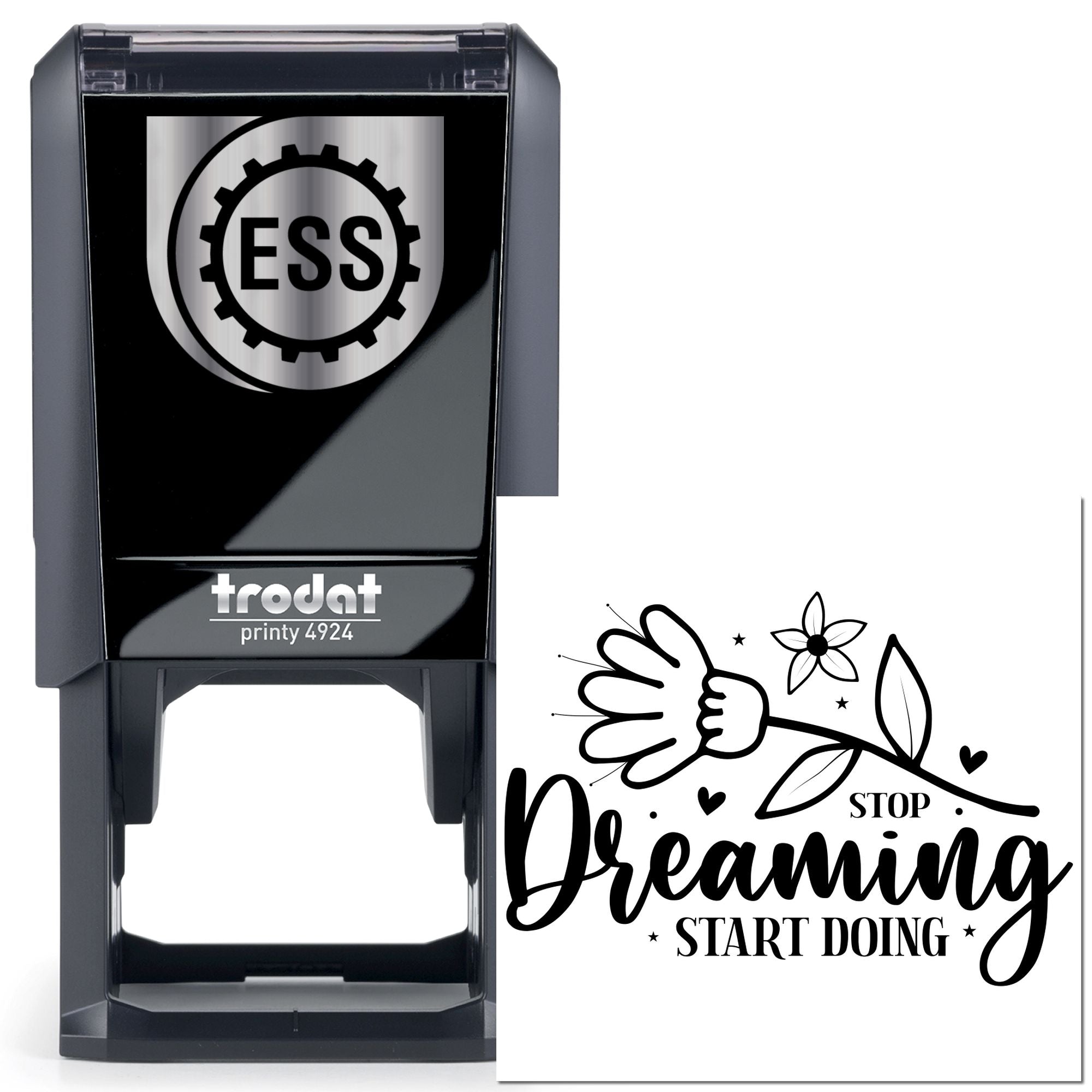 Self-Inking Motivational Poster Paper Craft Stamp