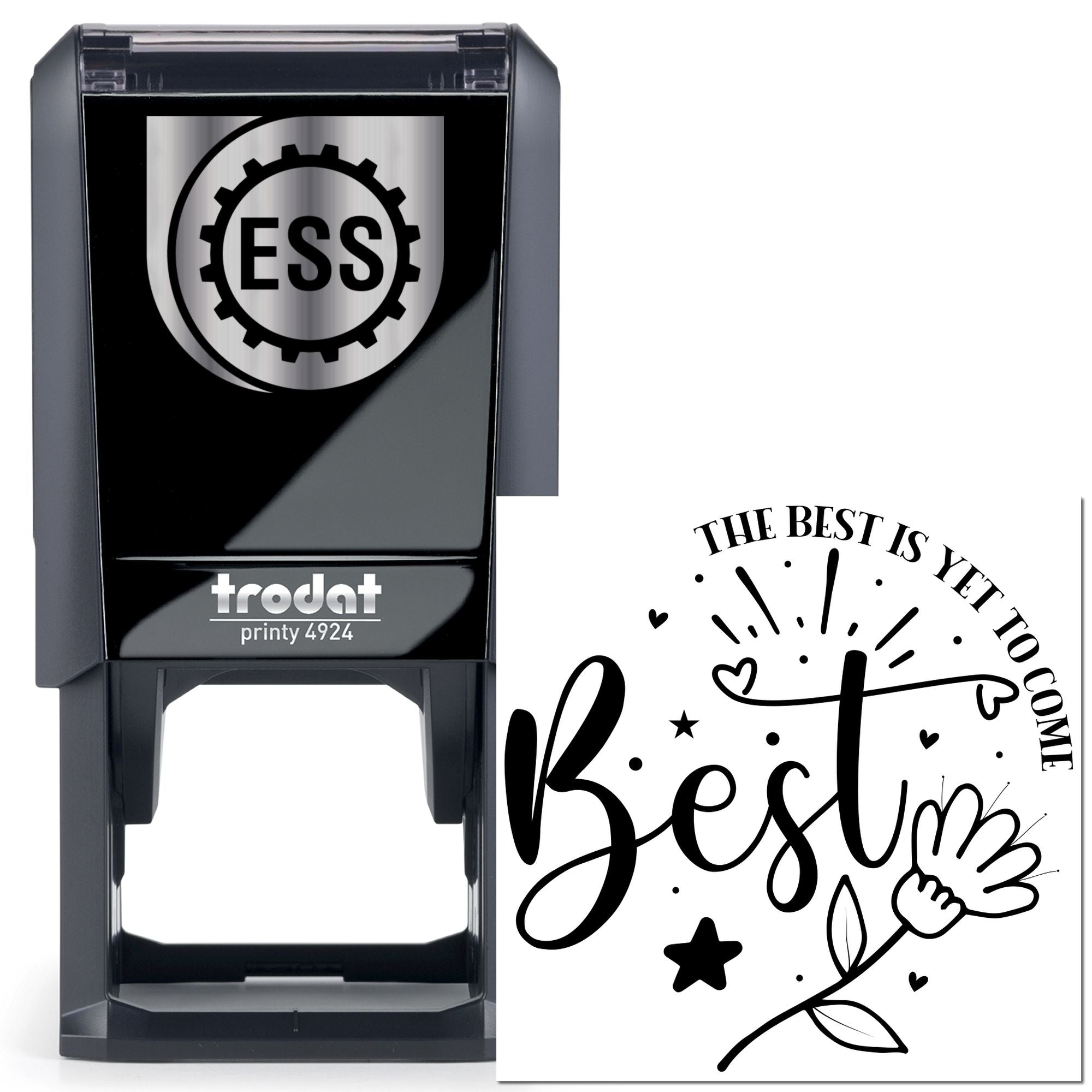 Self-Inking Optimistic Blossom Handcraft Stamp