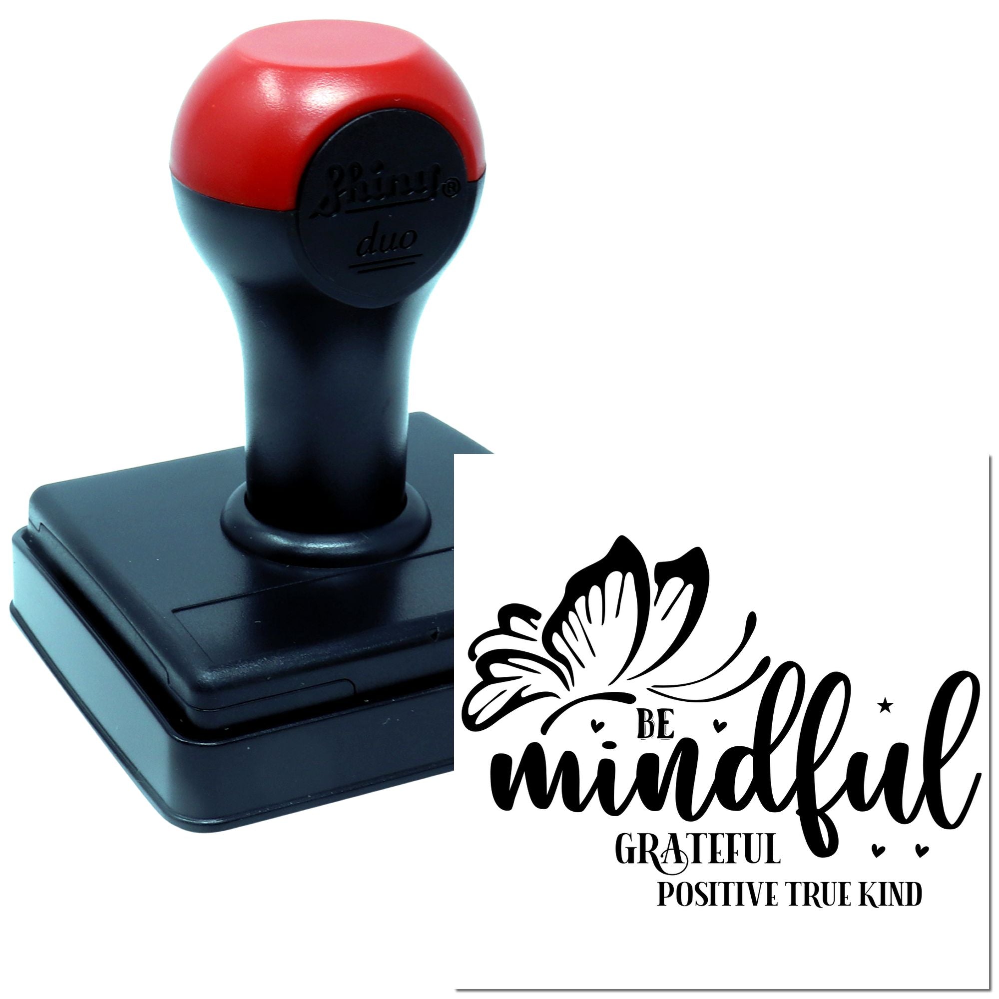 Duo Be Mindful Grateful Positive Kind Hand Stamp