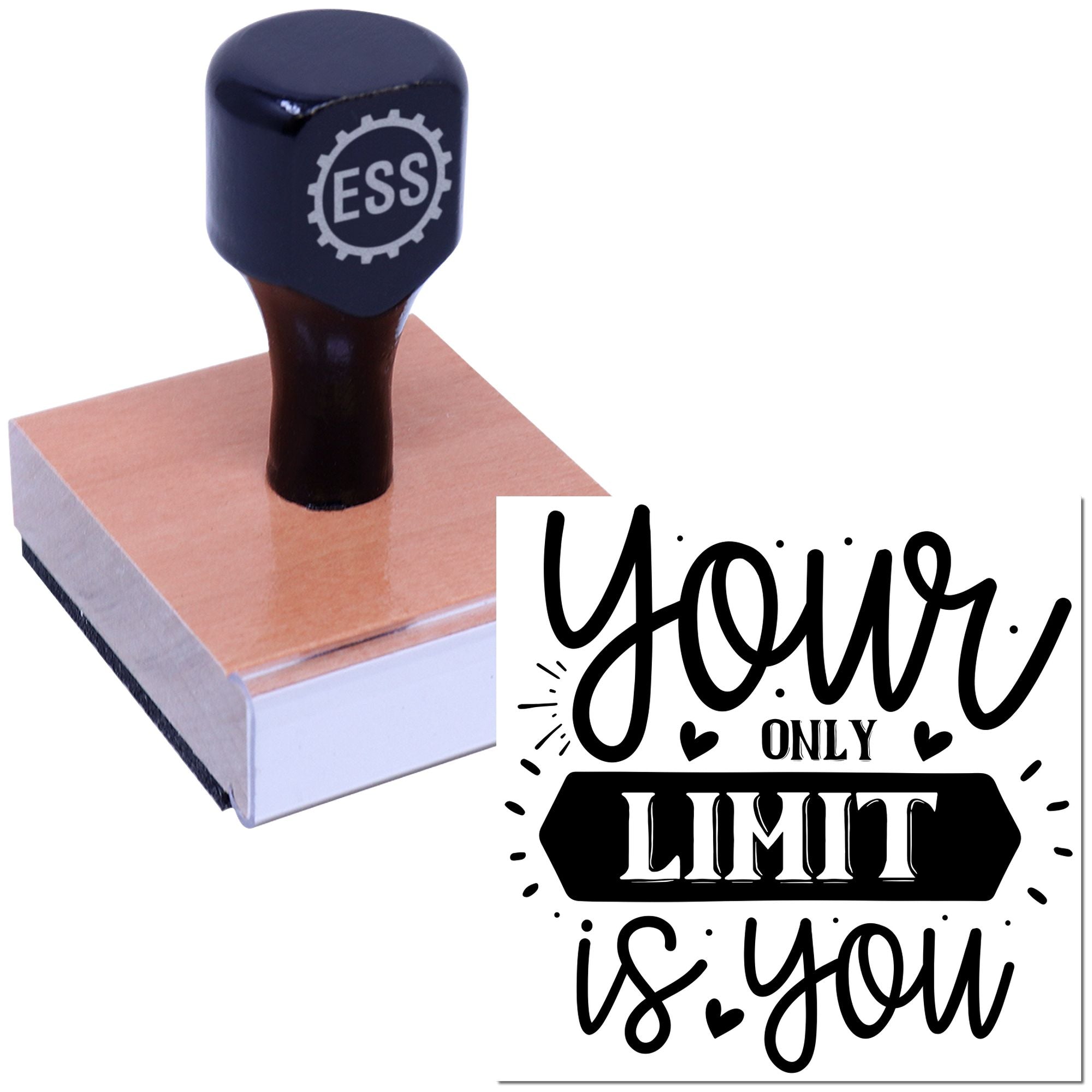 You Are Limitless Postcard Rubber Stamp