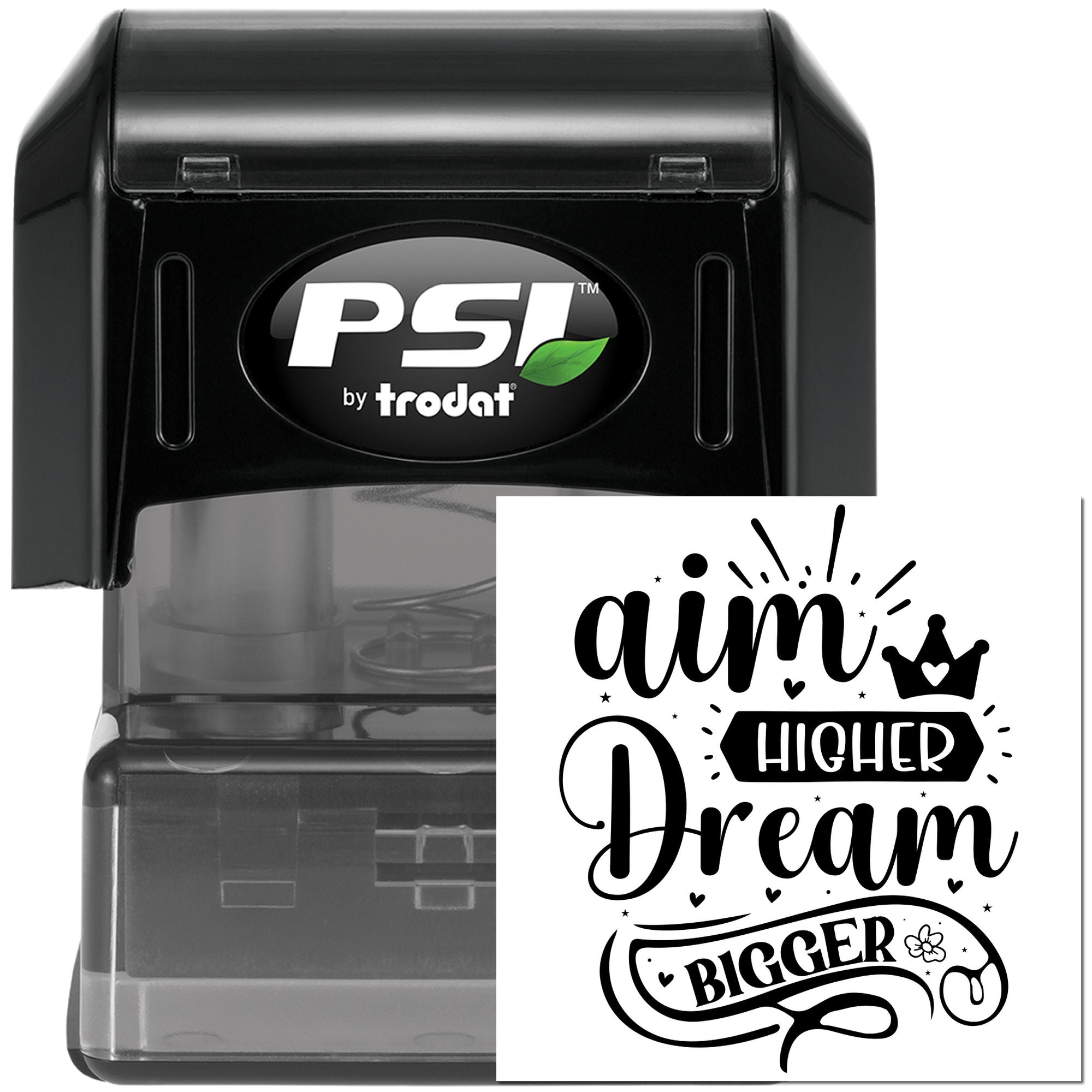 Pre-Inked Aim Higher Dream Mini Card Stamp