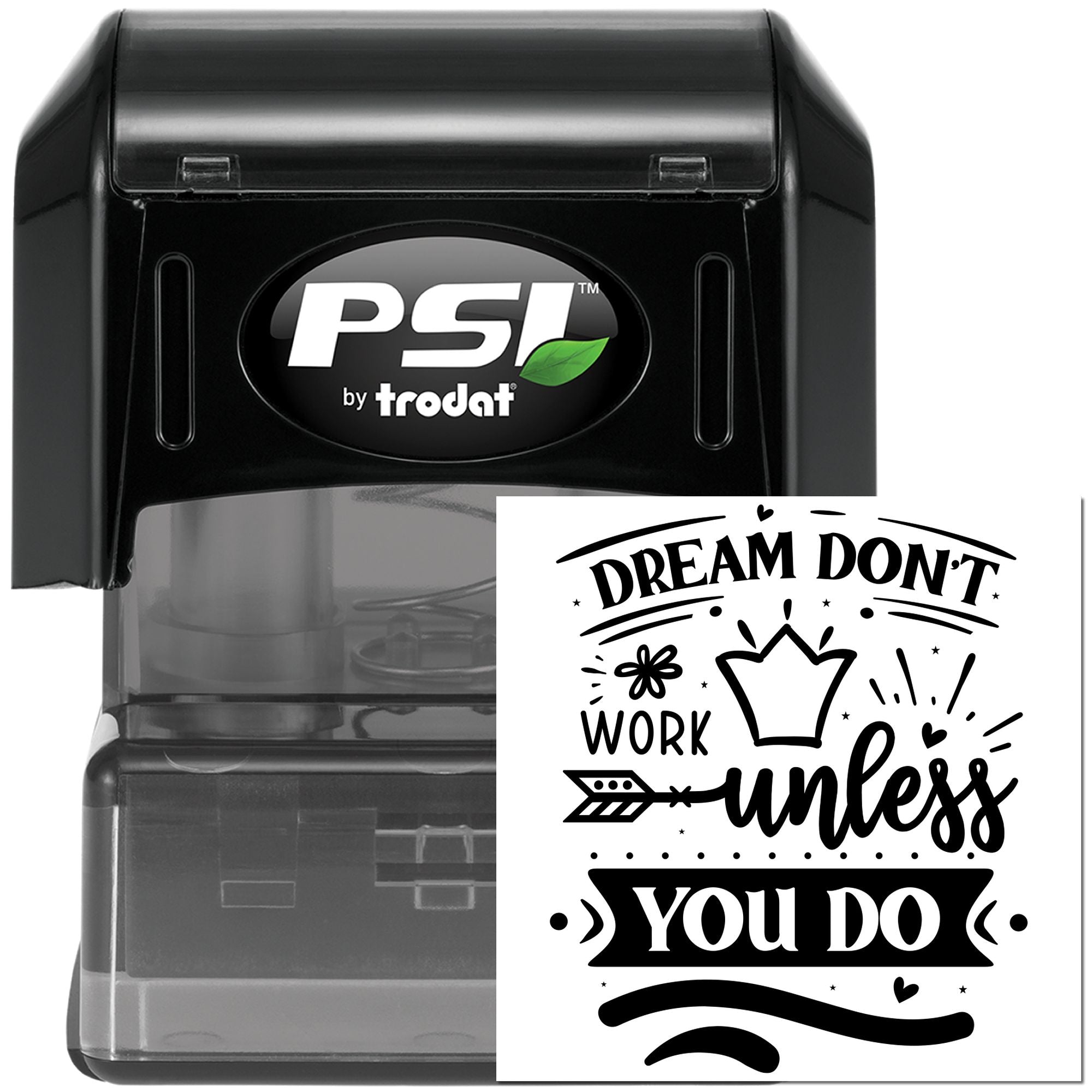 Pre-Inked Motivational Quote Poster Scrapbook Stamp