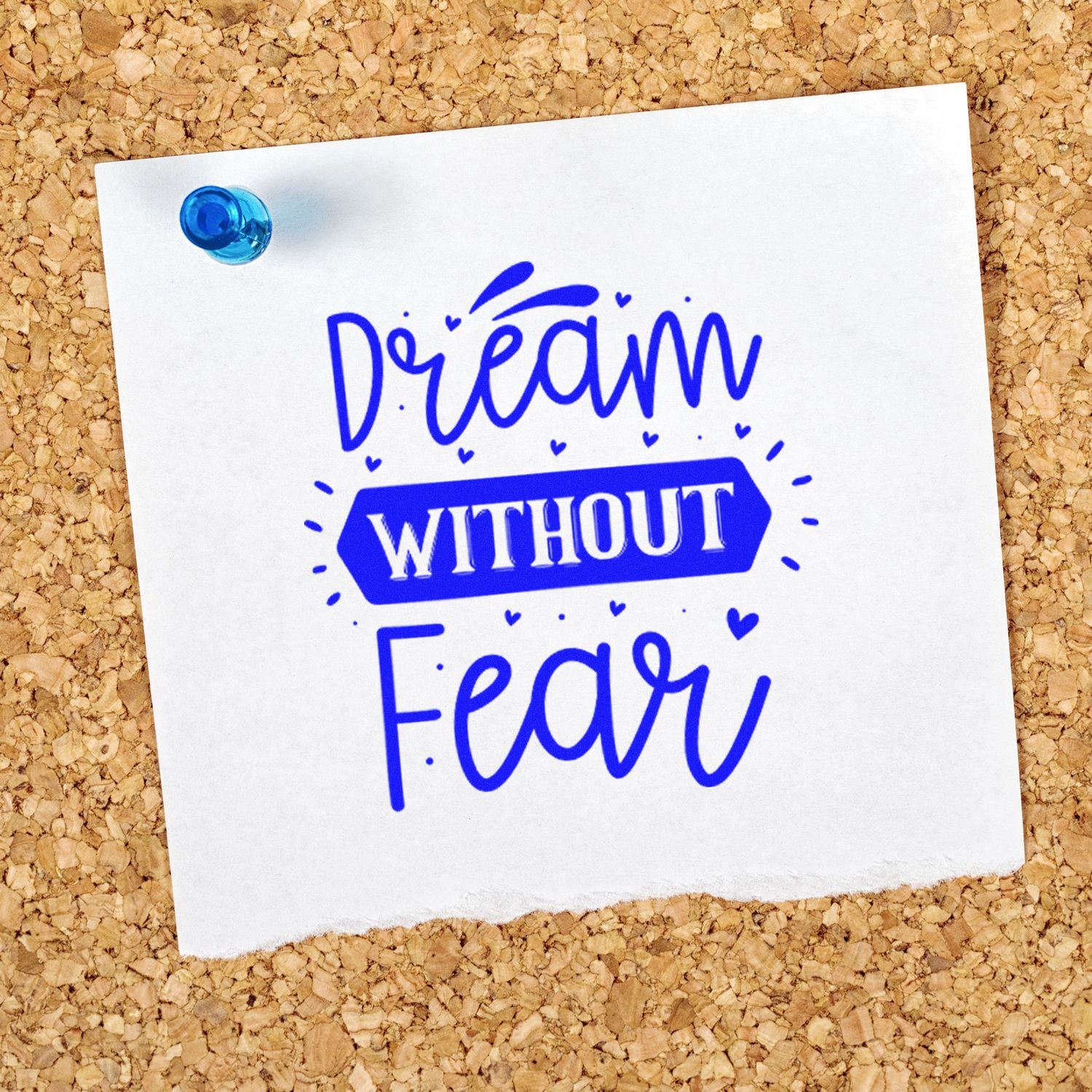 Self-Inking Fearless Dream Card Stamp