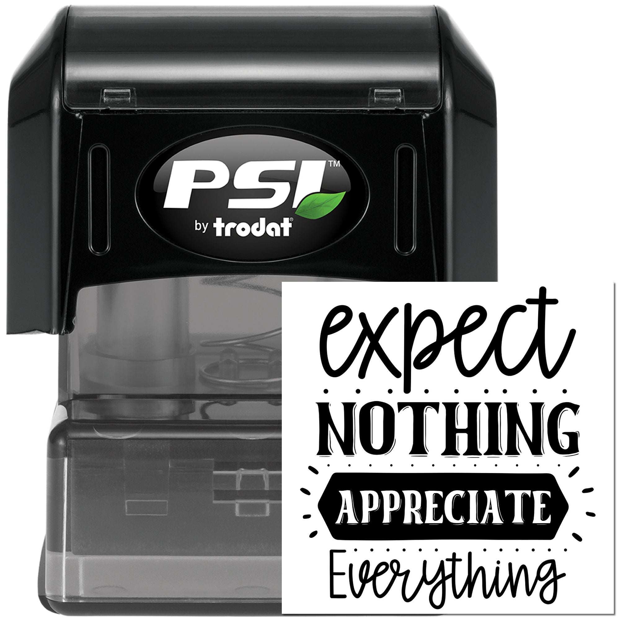 Pre-Inked Appreciate Everything Poster Paper Craft Stamp