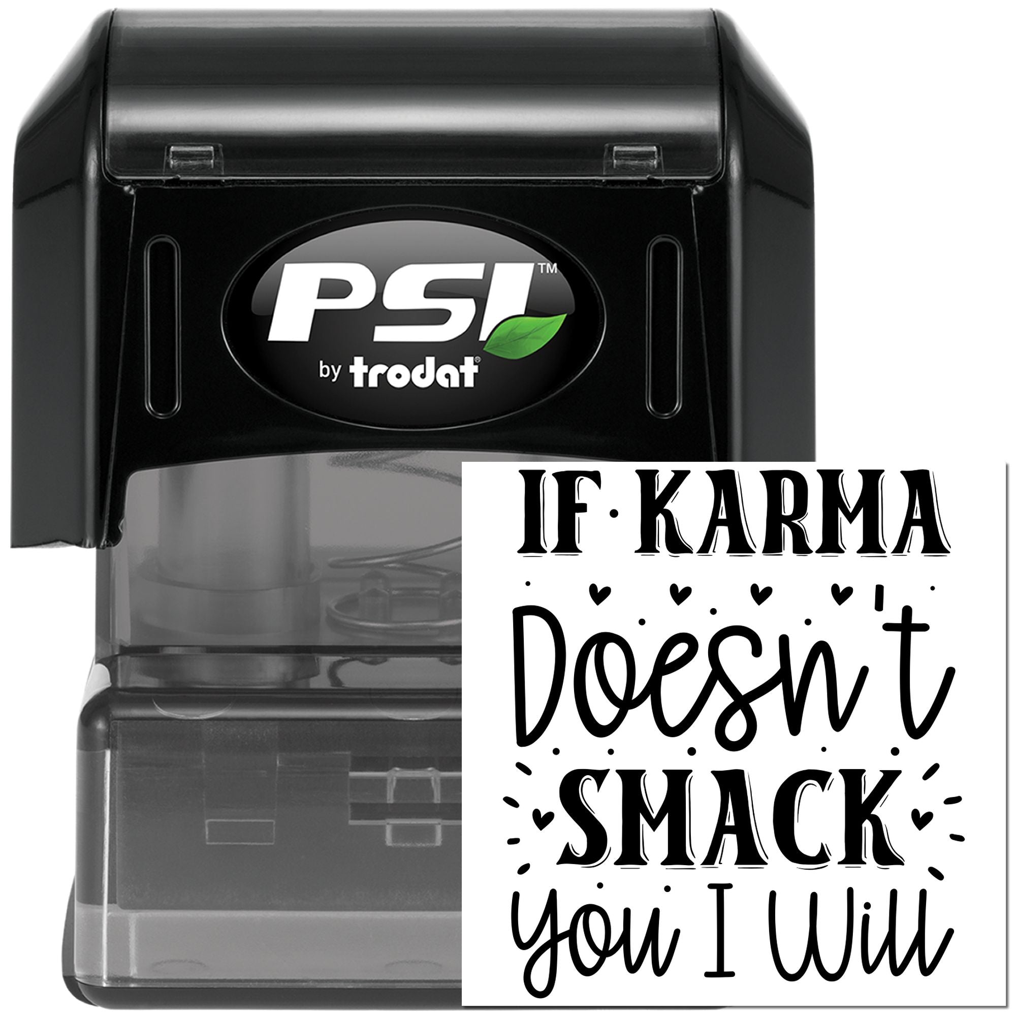 Pre-Inked Karma Comes Back Papercraft Stamp