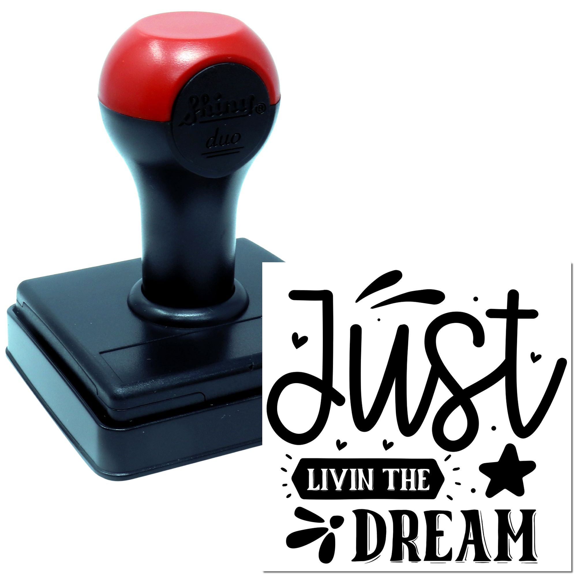 Duo Playful Just Livin The Dream Hand Stamp