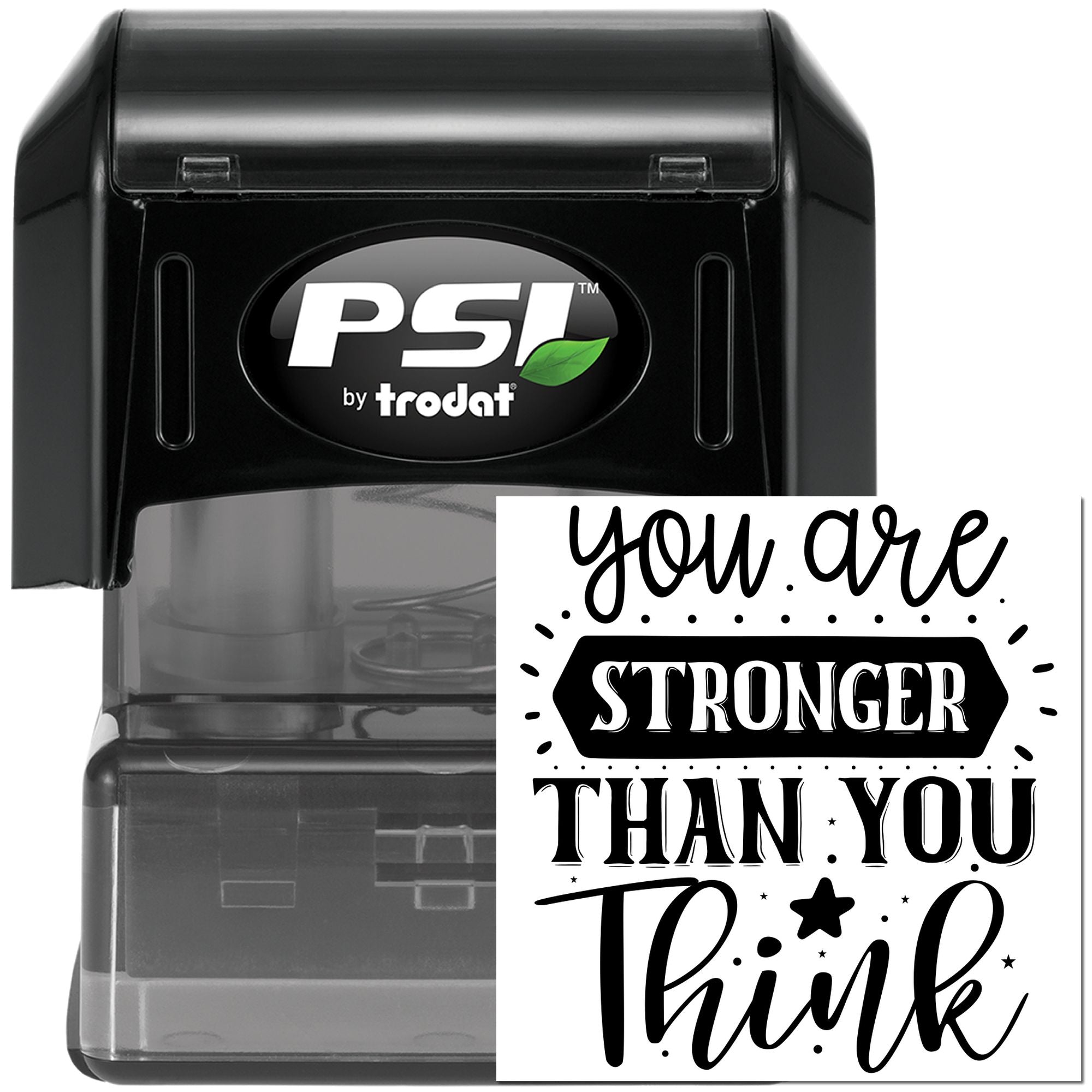 Pre-Inked You Are Stronger Note Card Stamp