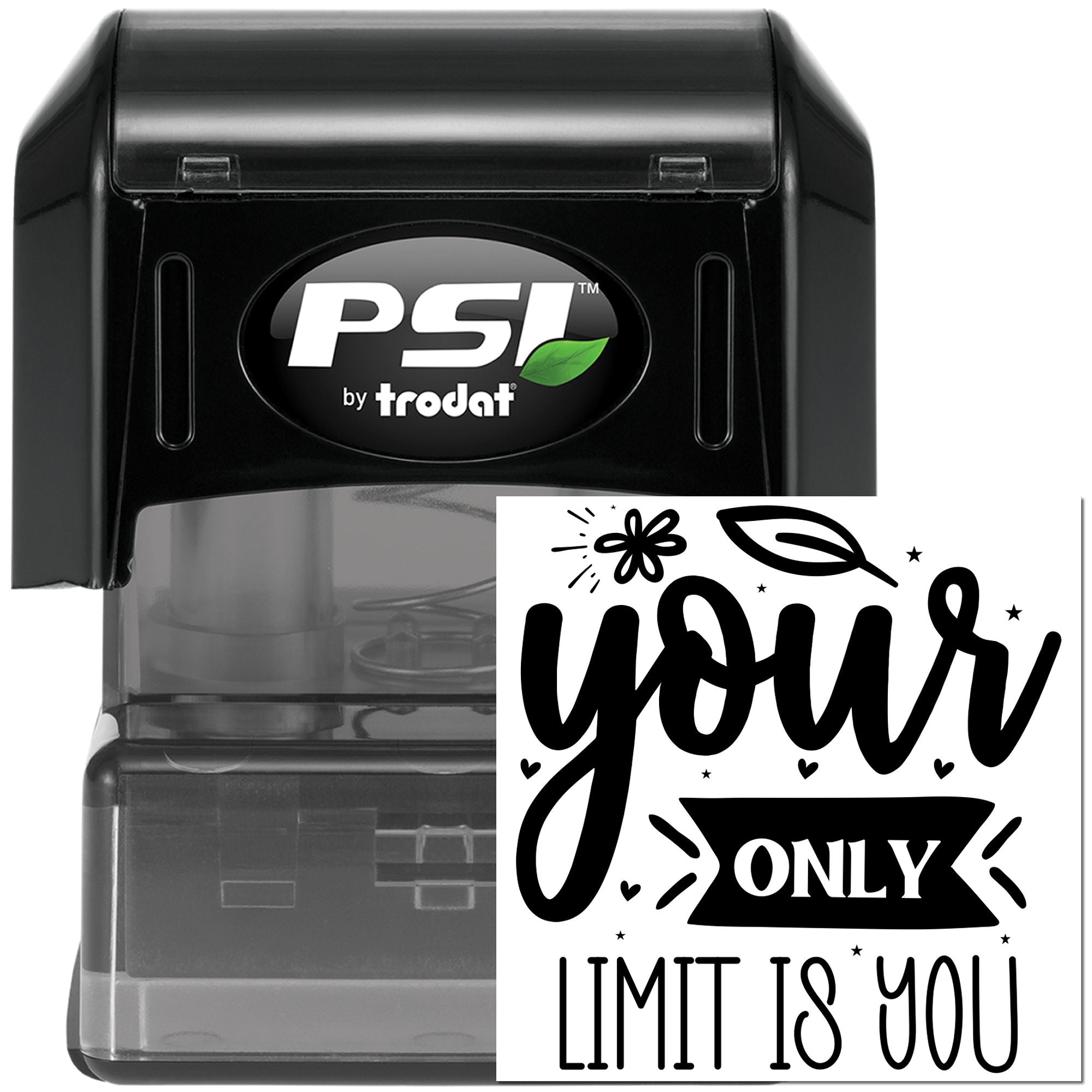 Pre-Inked Your Only Limit Mini Card Stamp