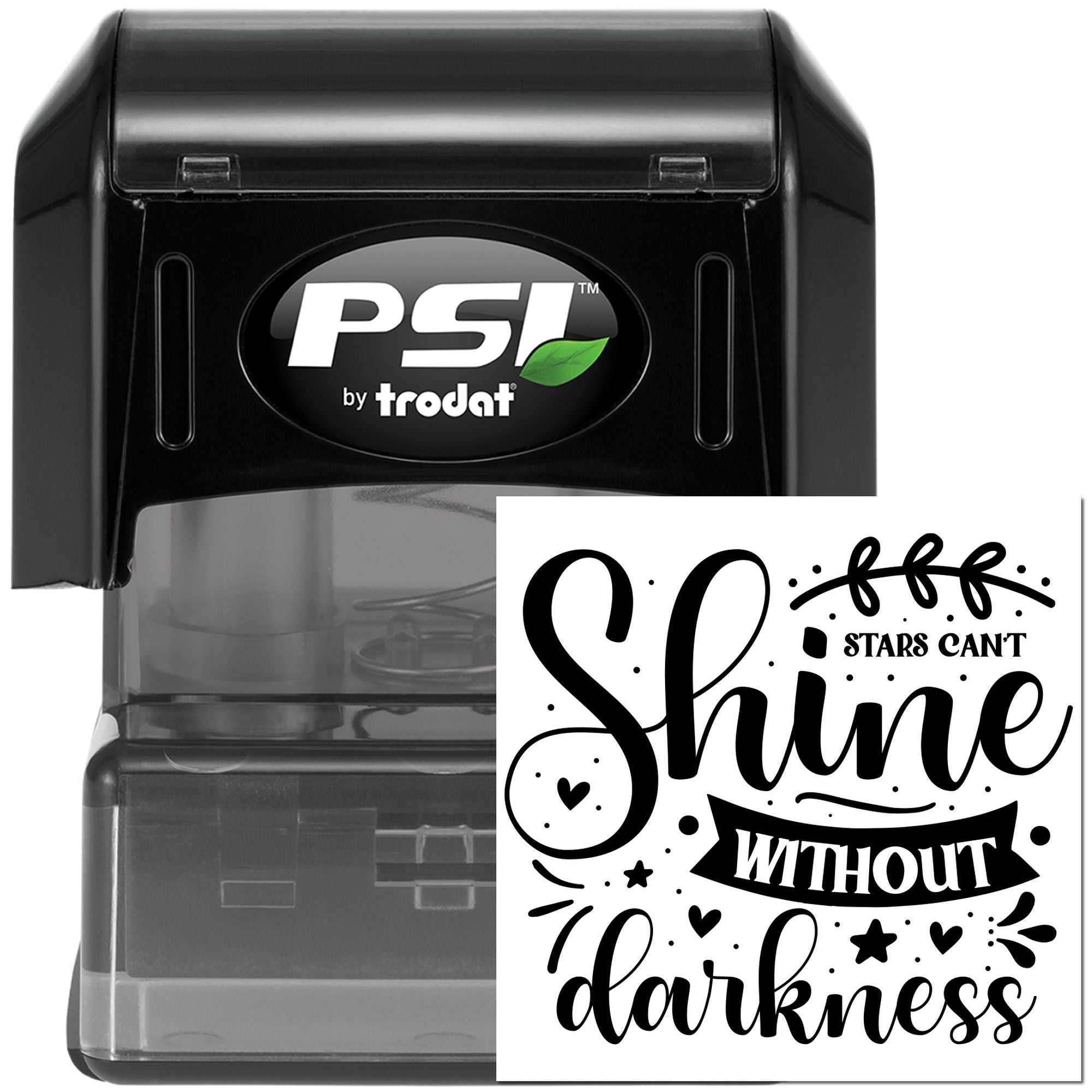 Pre-Inked Shine Without Darkness Crafting Stamp