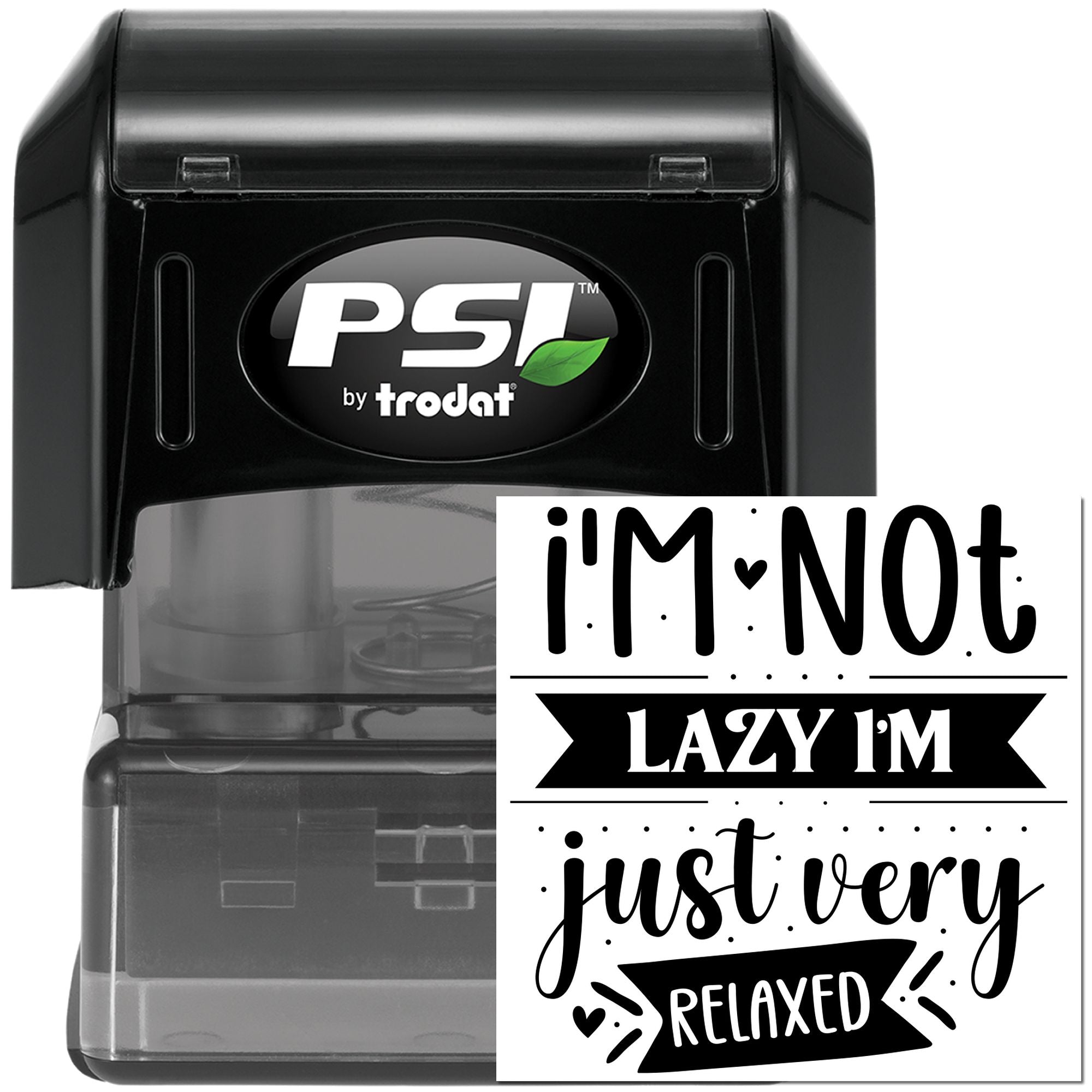 Pre-Inked I'm Not Lazy Handcraft Stamp