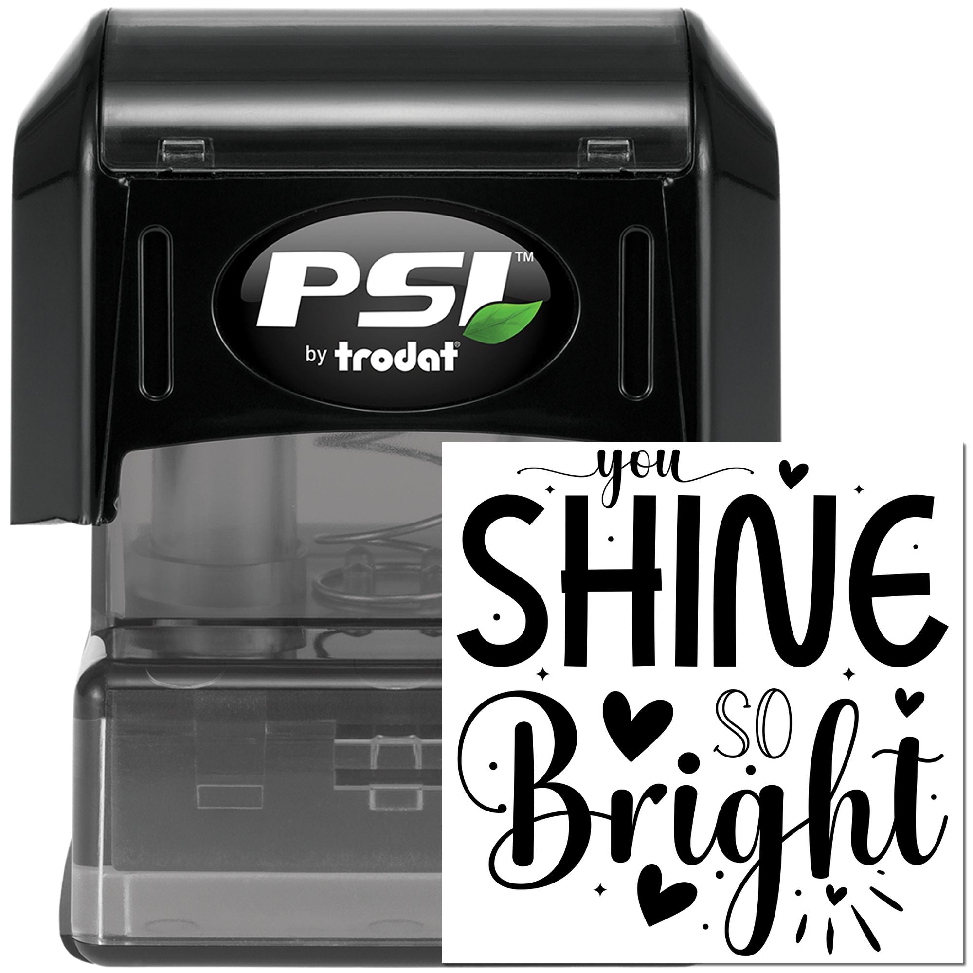 Pre-Inked Shine So Bright Greeting Card Stamp