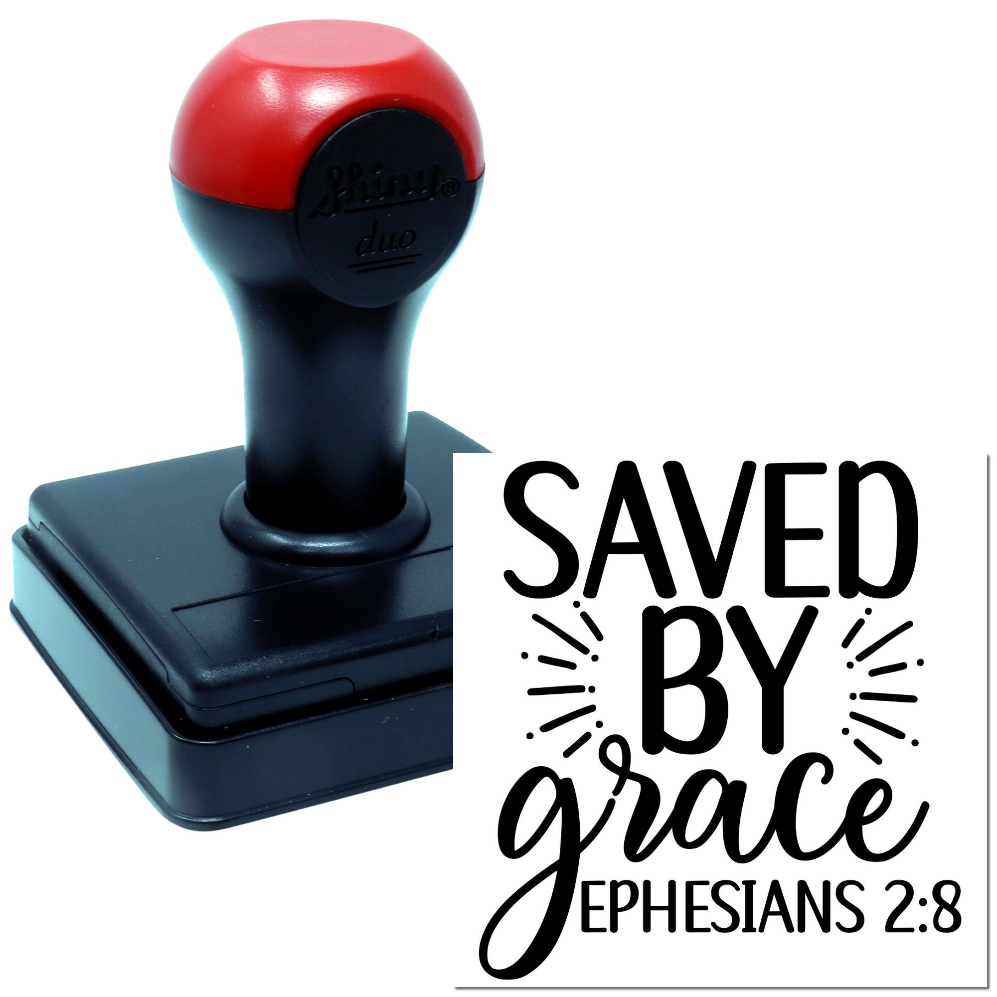 Duo Saved By Grace Ephesians 2 8 Hand Stamp