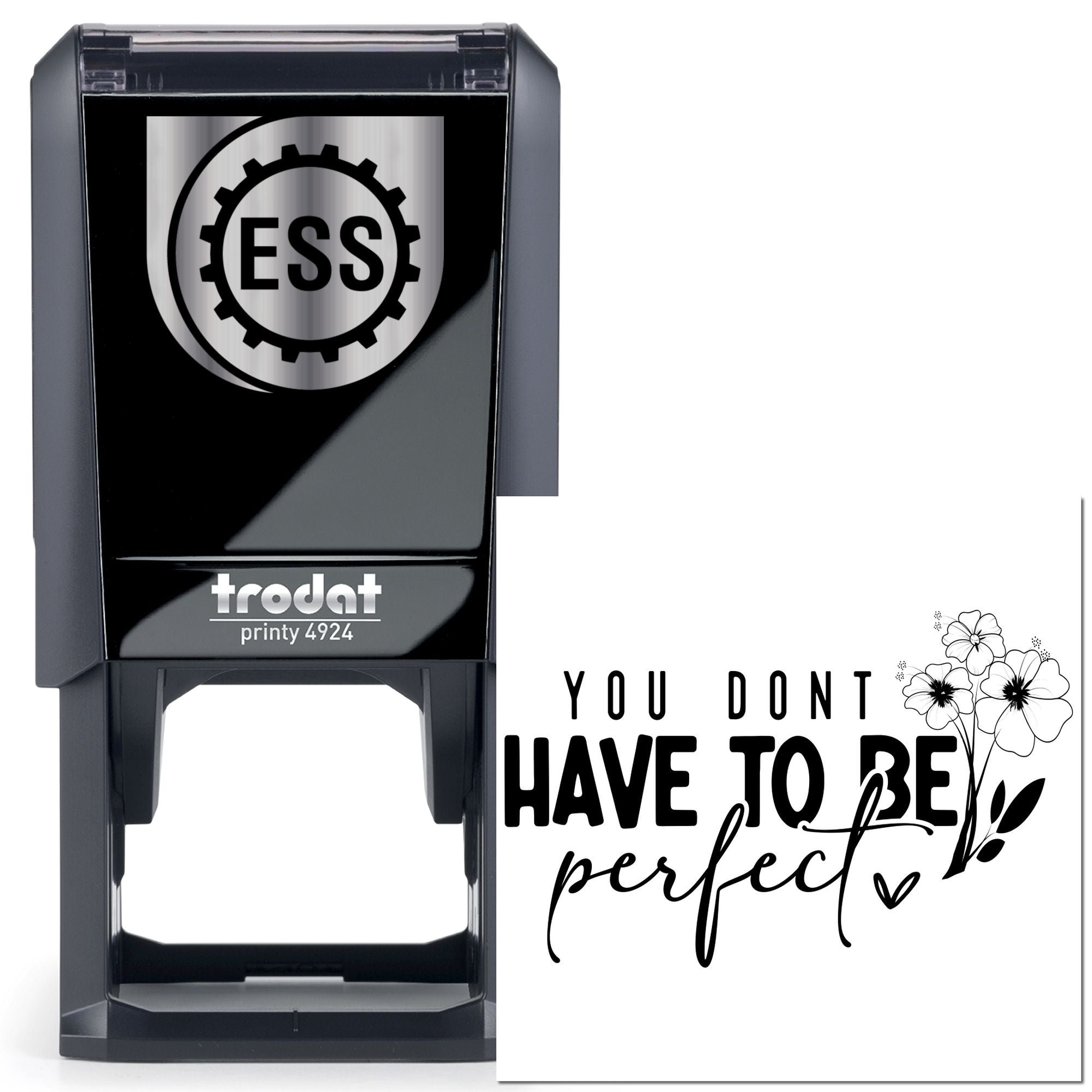 Self-Inking Imperfect Perfection Card Stamp
