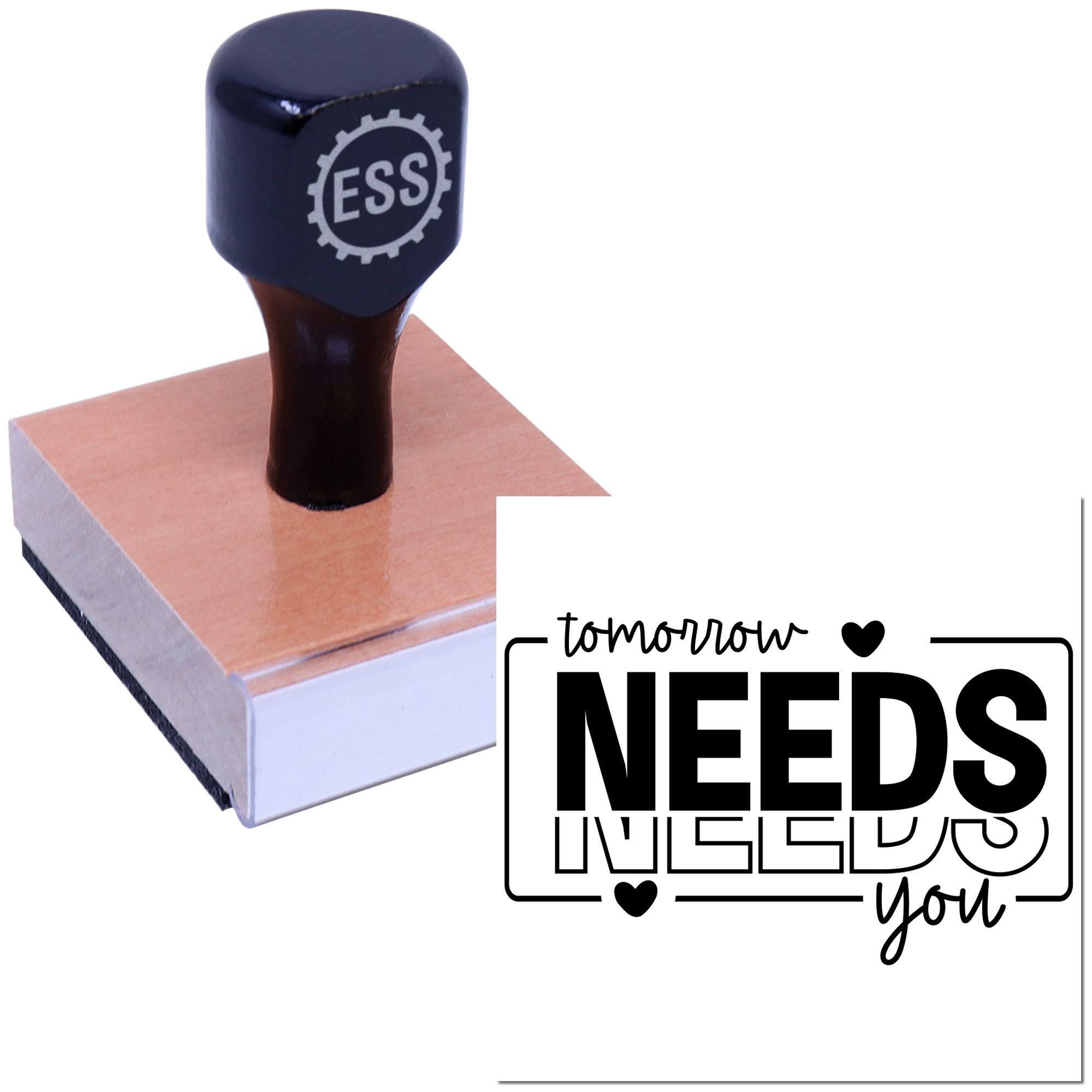 Future Needs You Handcraft Rubber Stamp
