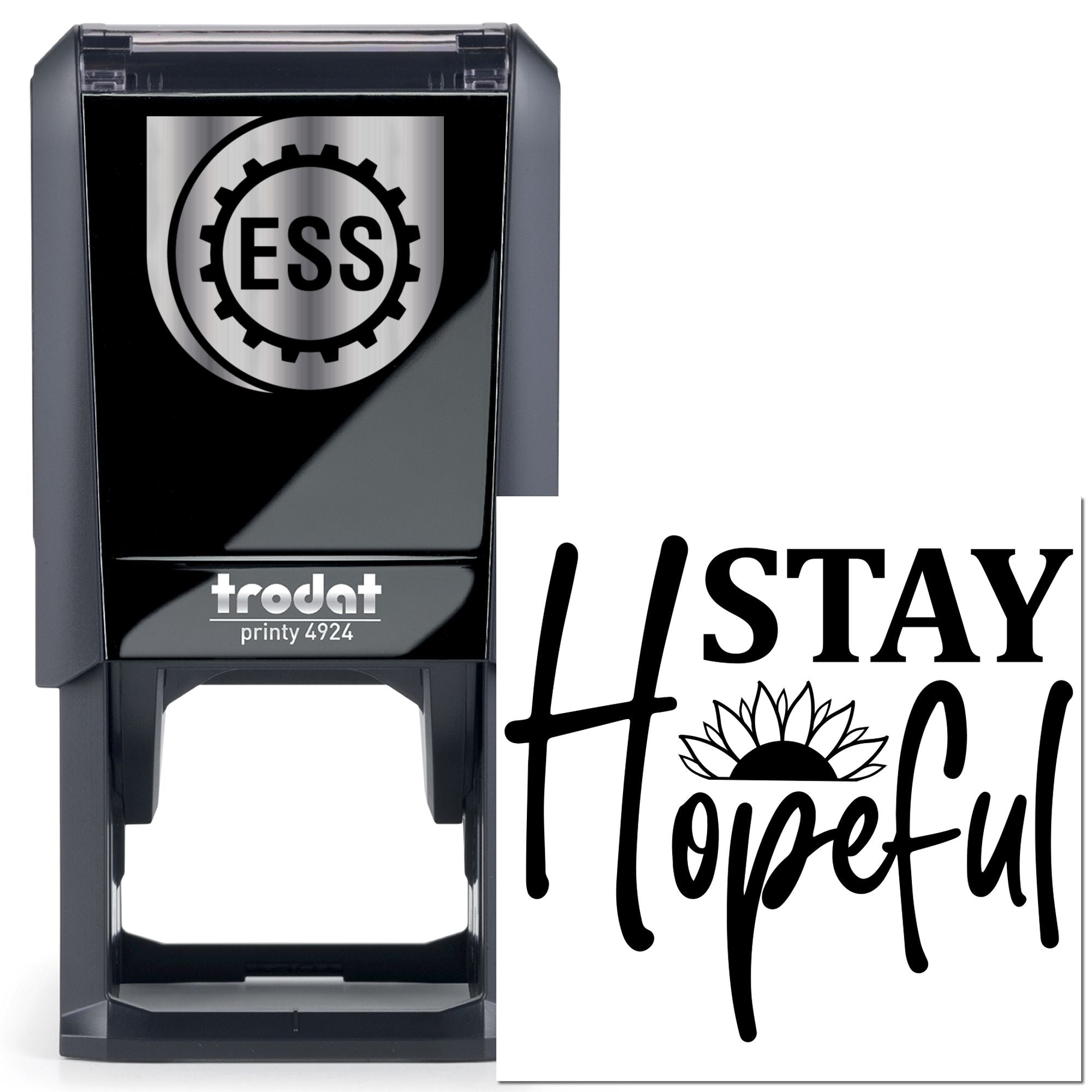 Self-Inking Stay Hopeful Mini Card Stamp