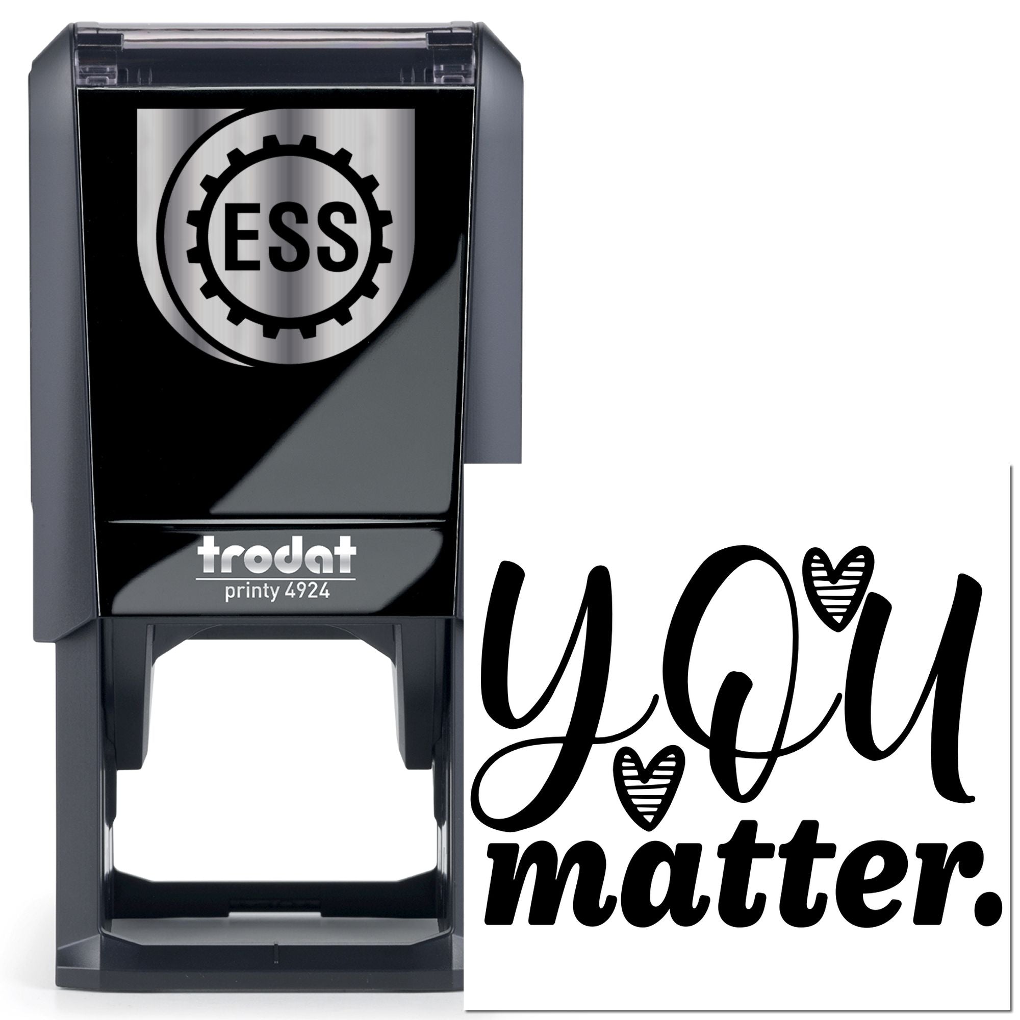Self-Inking You Matter Card Stamp