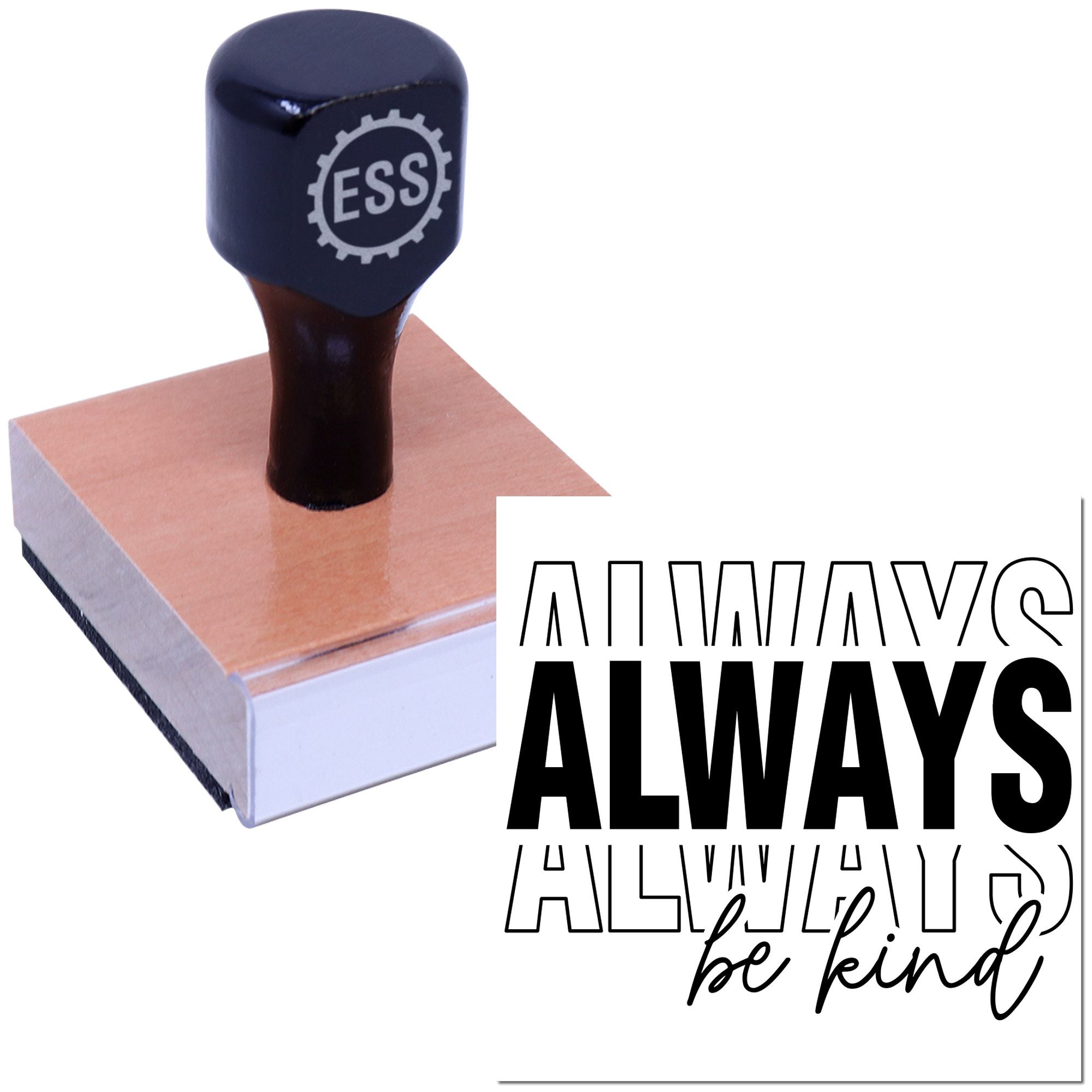 Kindness Always Wins Paper Craft Rubber Stamp