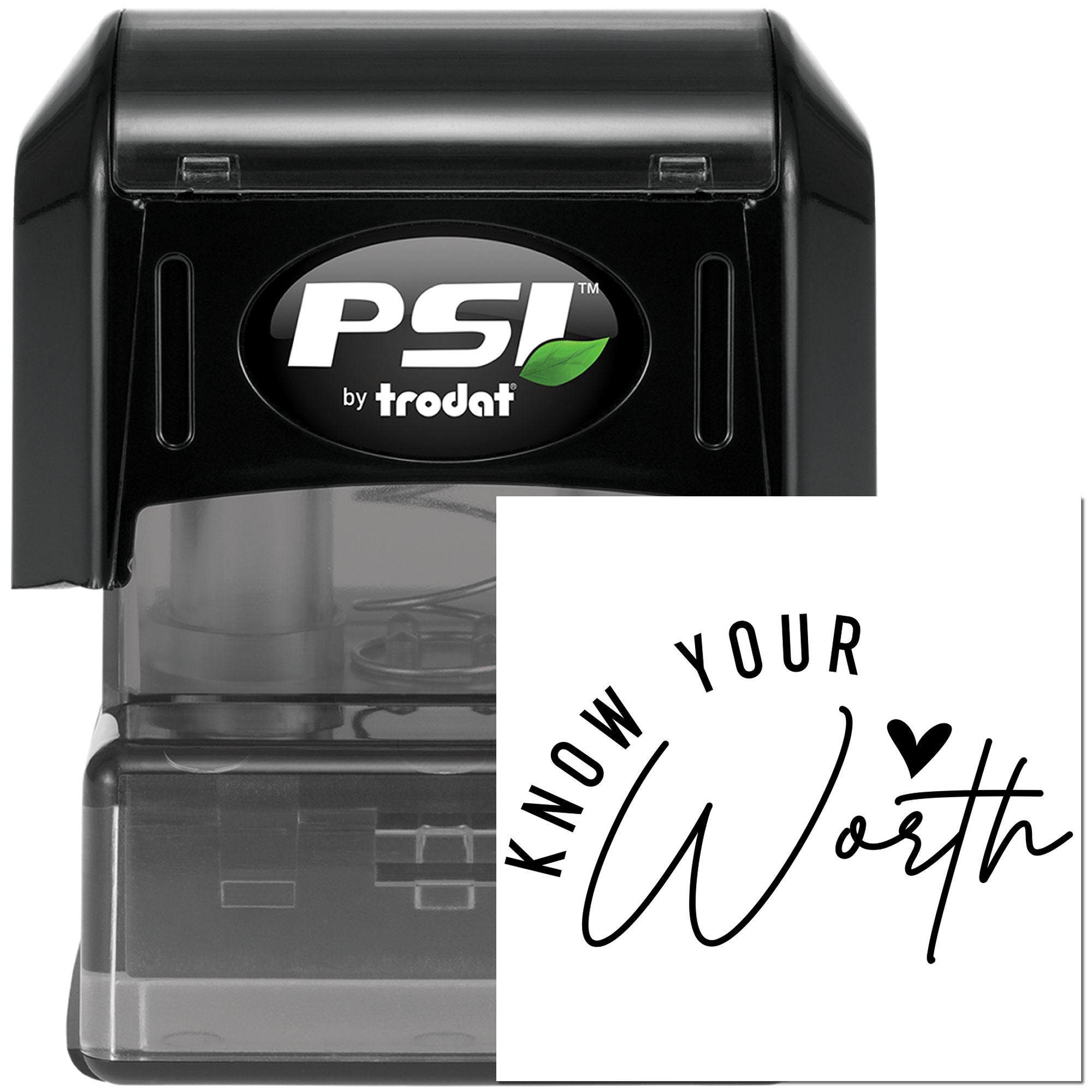 Pre-Inked Know Your Worth Papercraft Stamp