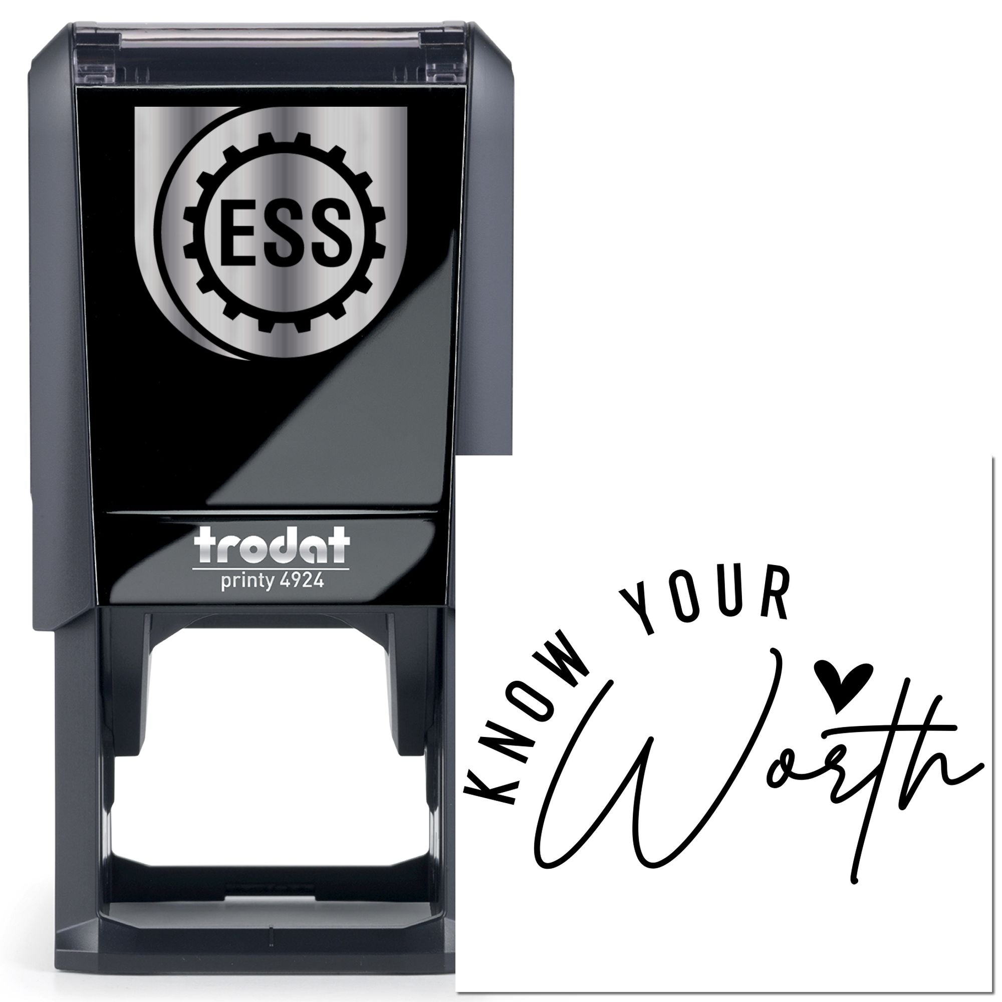 Self-Inking Self Worth Cardmaking Stamp