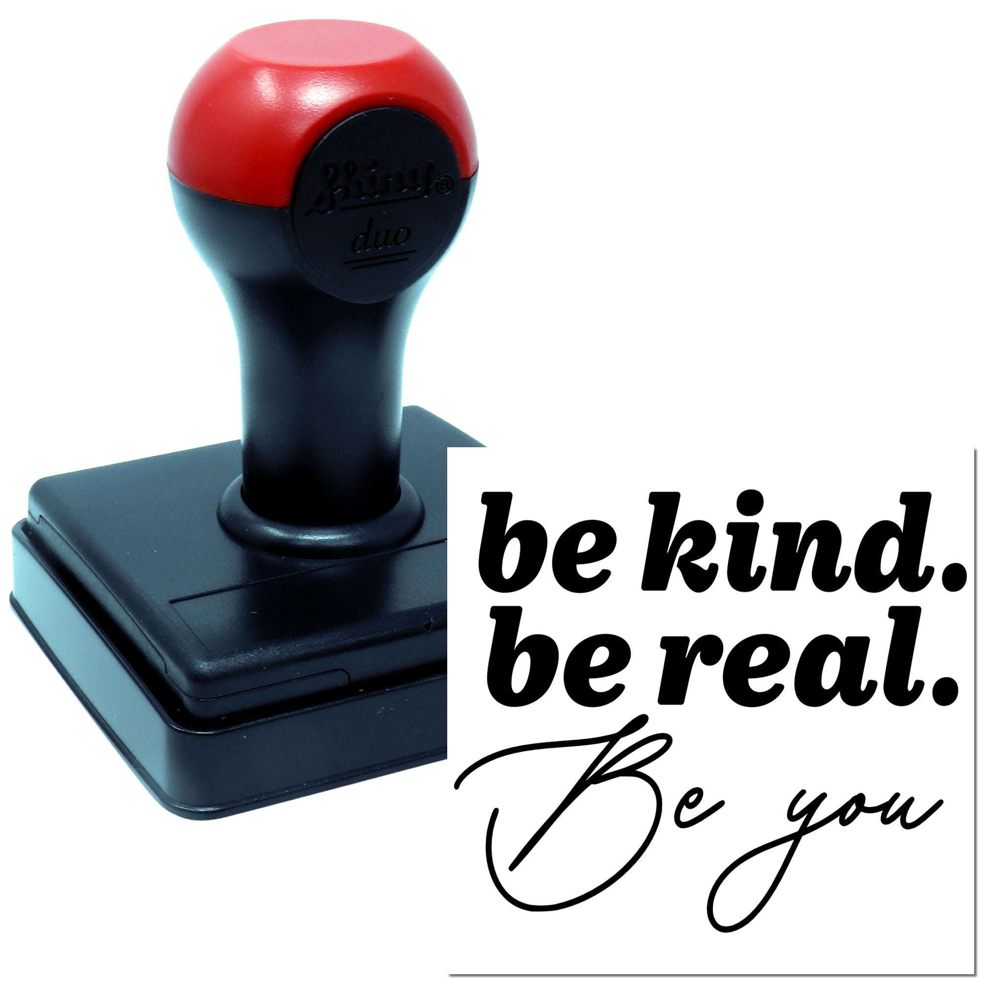 Duo Kind Real Authentic Be Yourself Hand Stamp