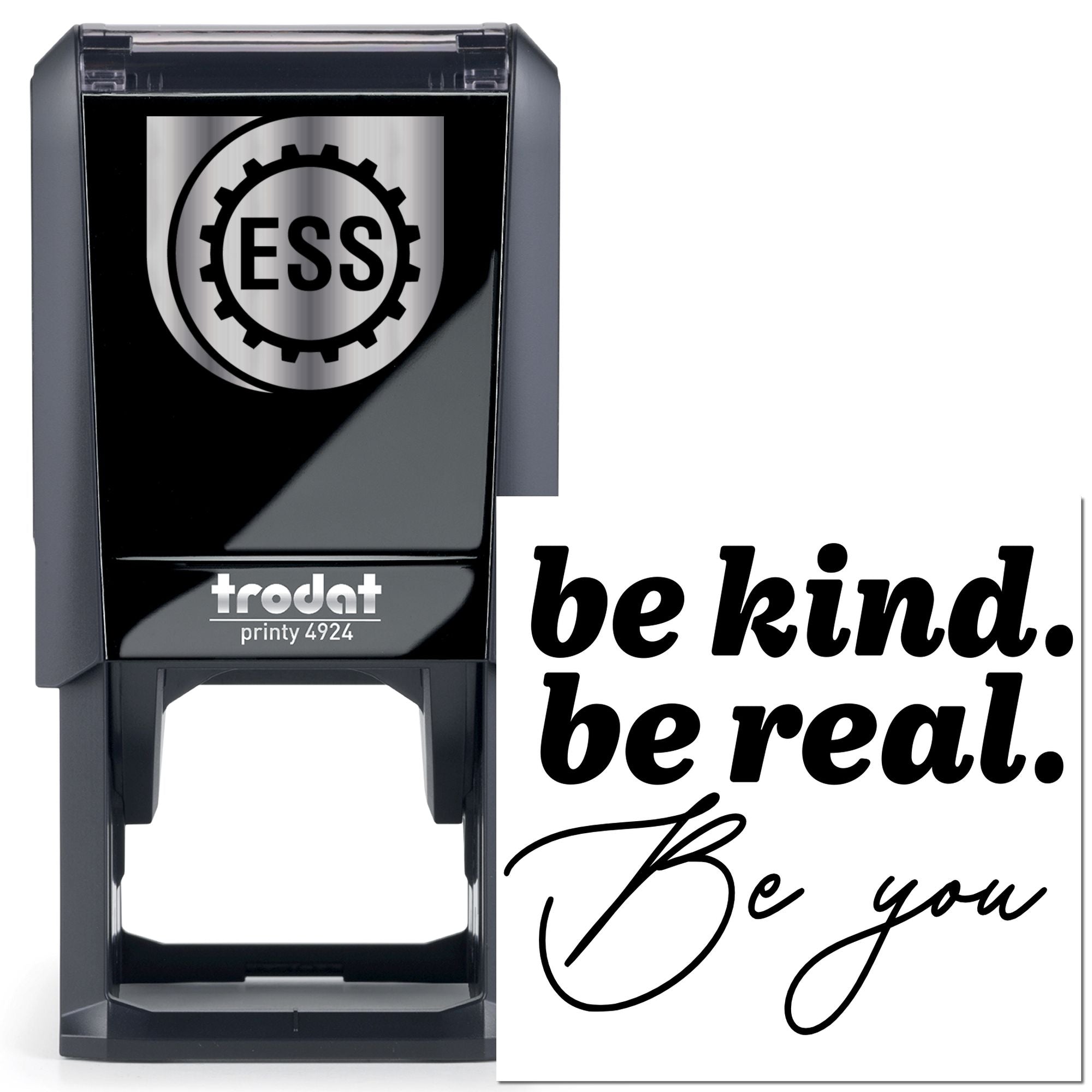 Self-Inking Inspirational Quote Mini Card Stamp