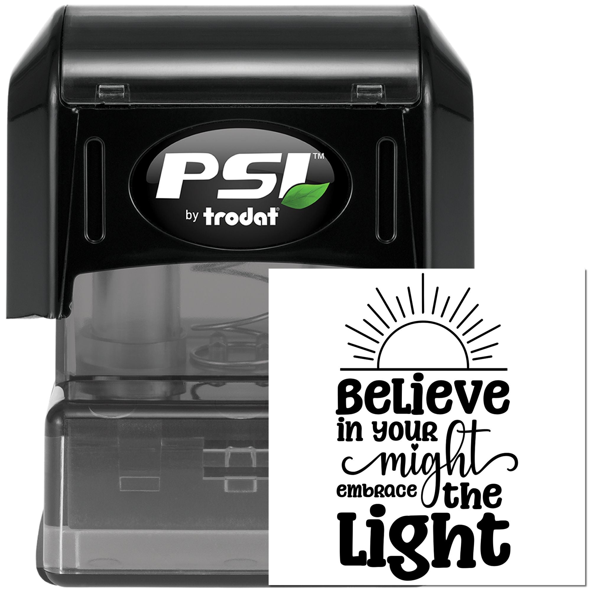 Pre-Inked Believe In Light Crafting Stamp