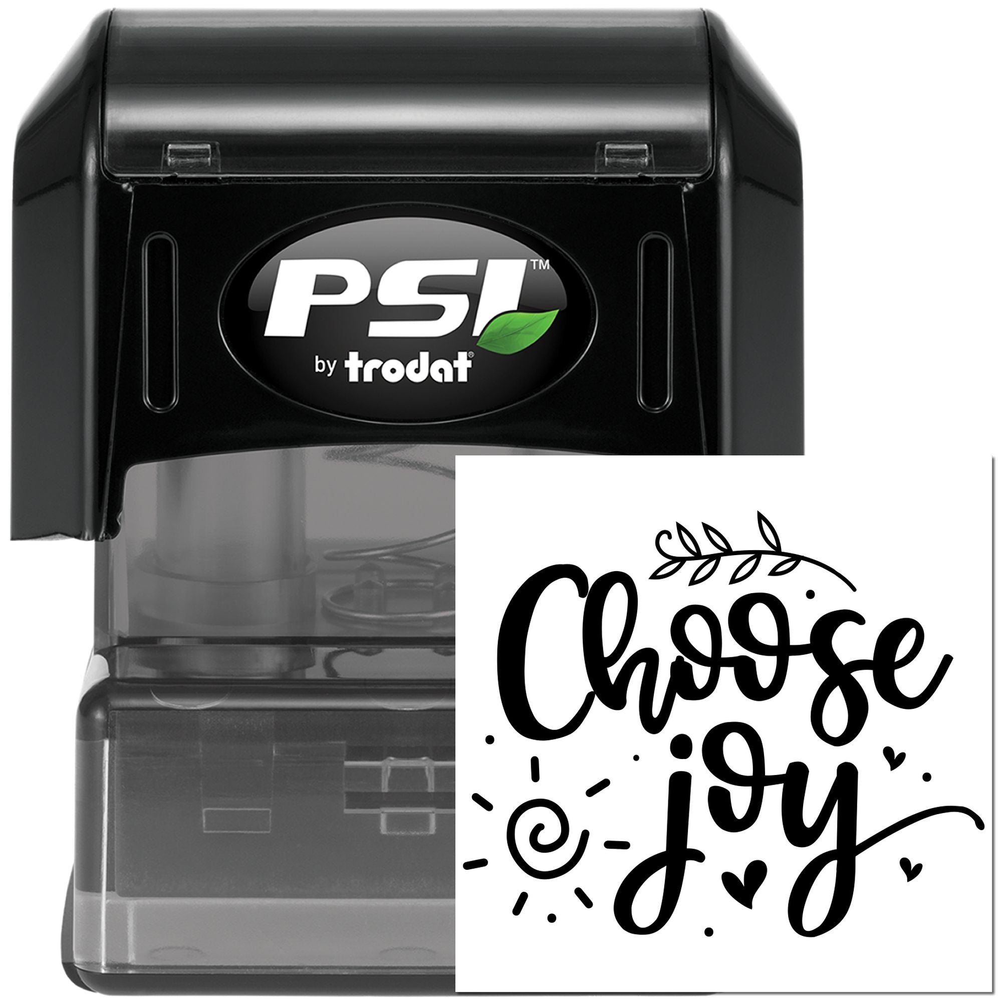 Pre-Inked Choose Joy Artwork Papercraft Stamp