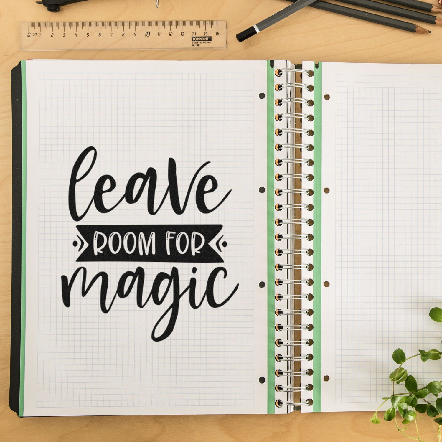 Embrace The Magic Postcard Rubber Stamp