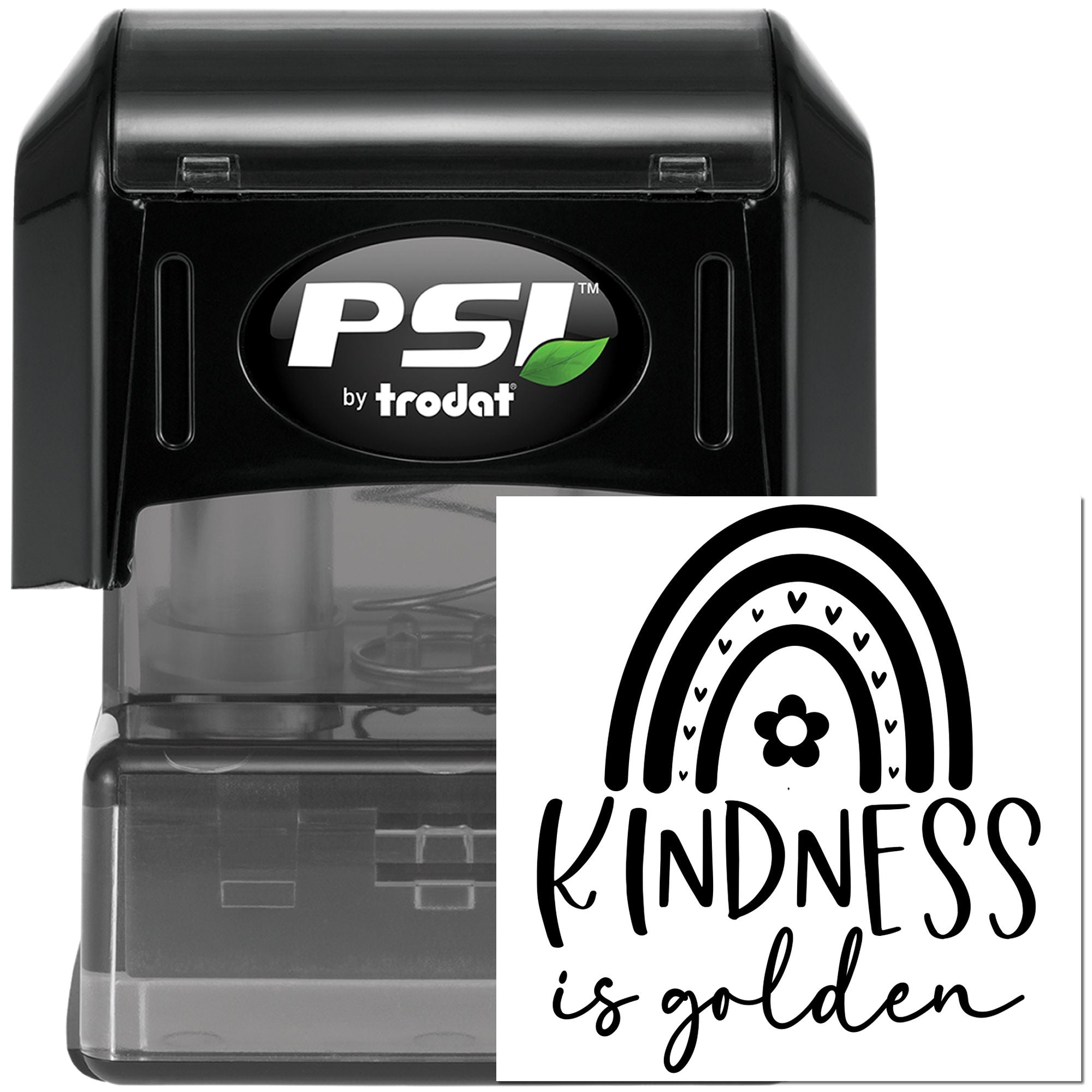 Pre-Inked Kindness Is Golden Note Card Stamp