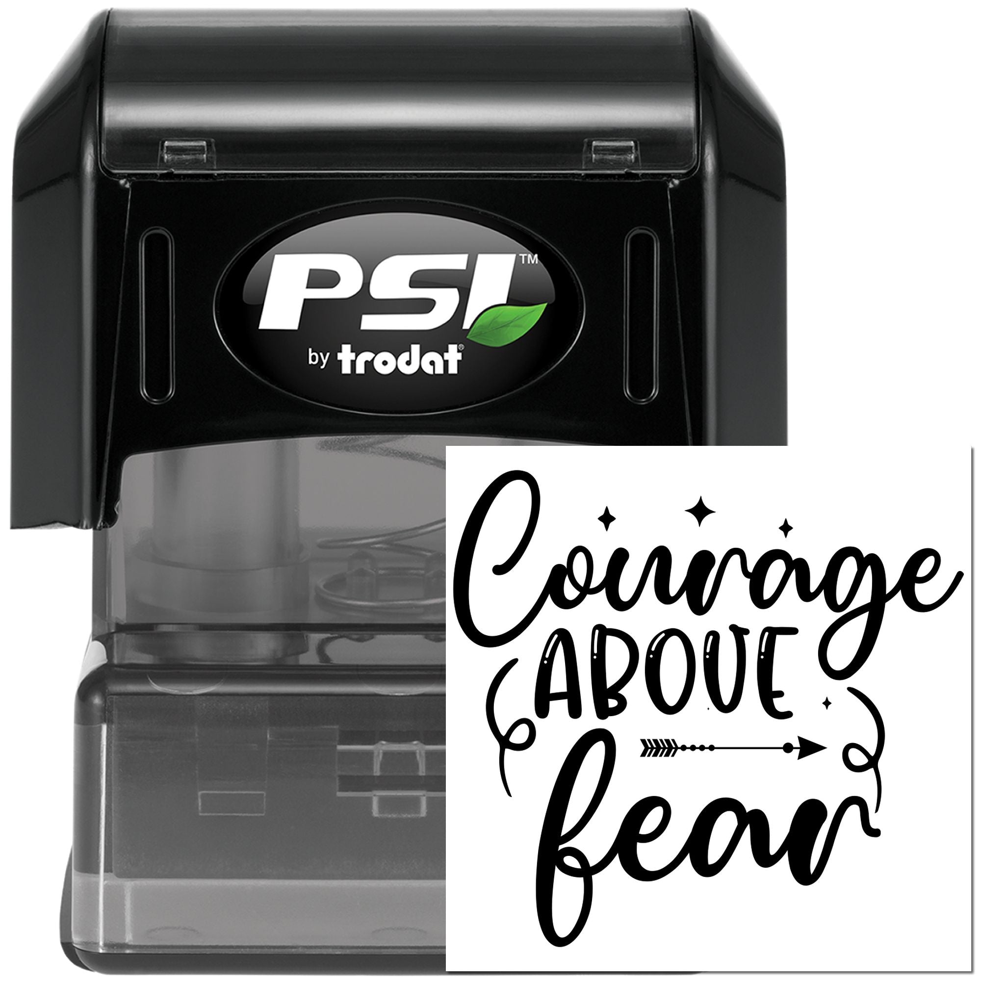 Pre-Inked Courage About Bear Mini Card Stamp