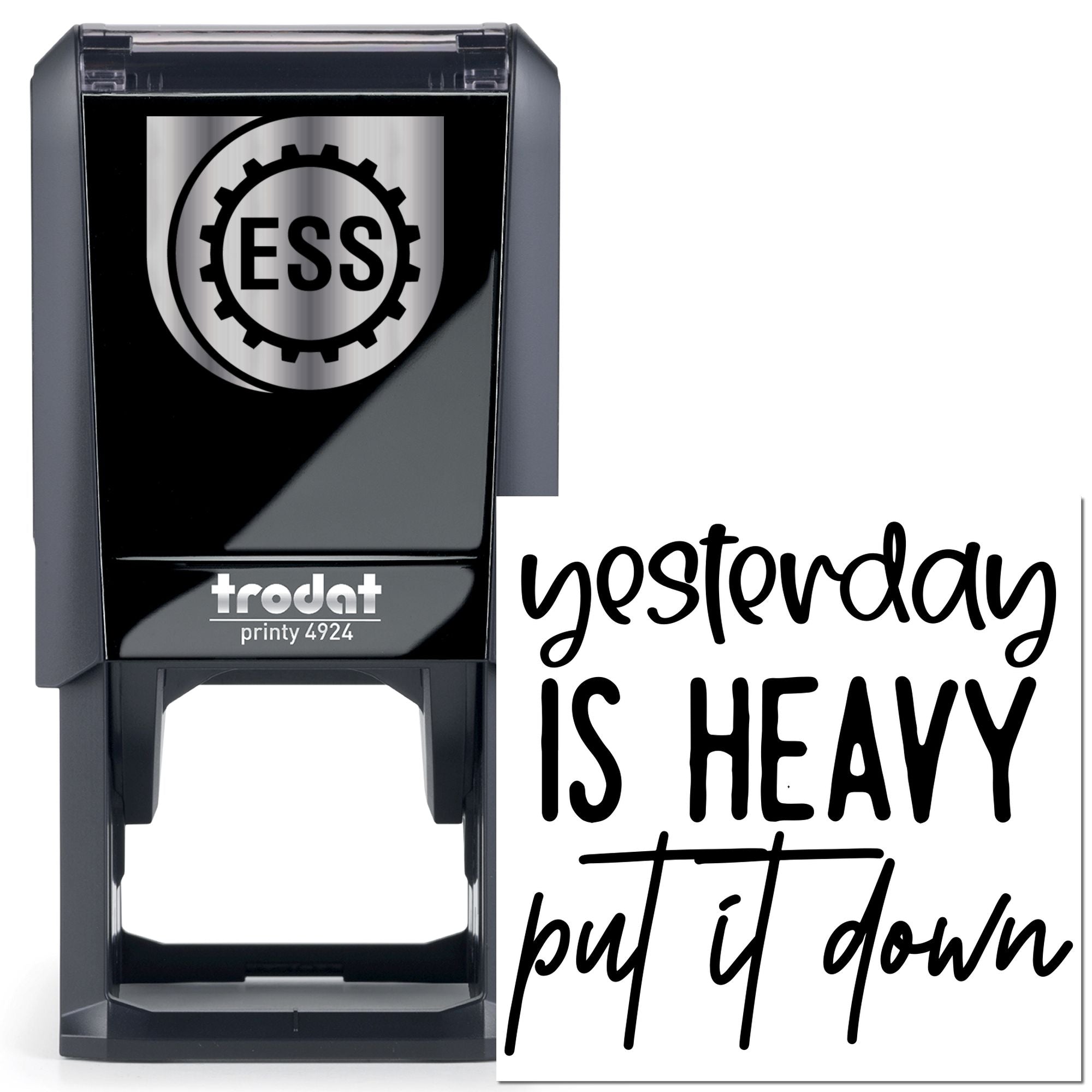 Self-Inking Burdened Past Favor Tag Stamp