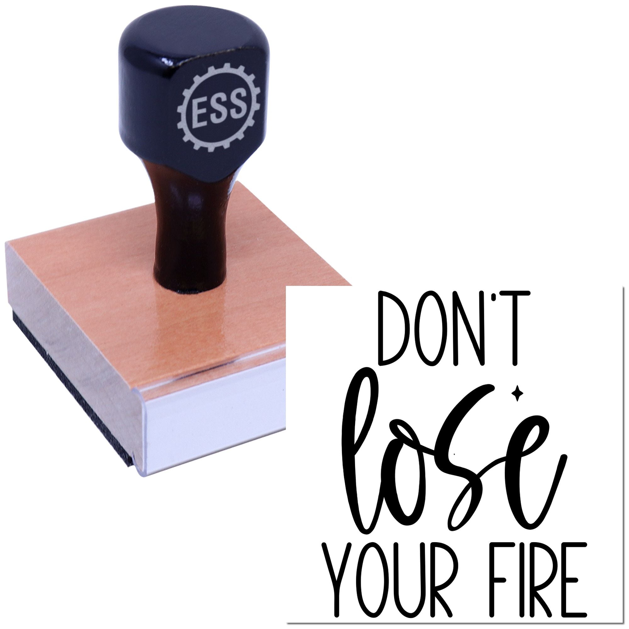 Fuel Your Flame Party Favor Rubber Stamp
