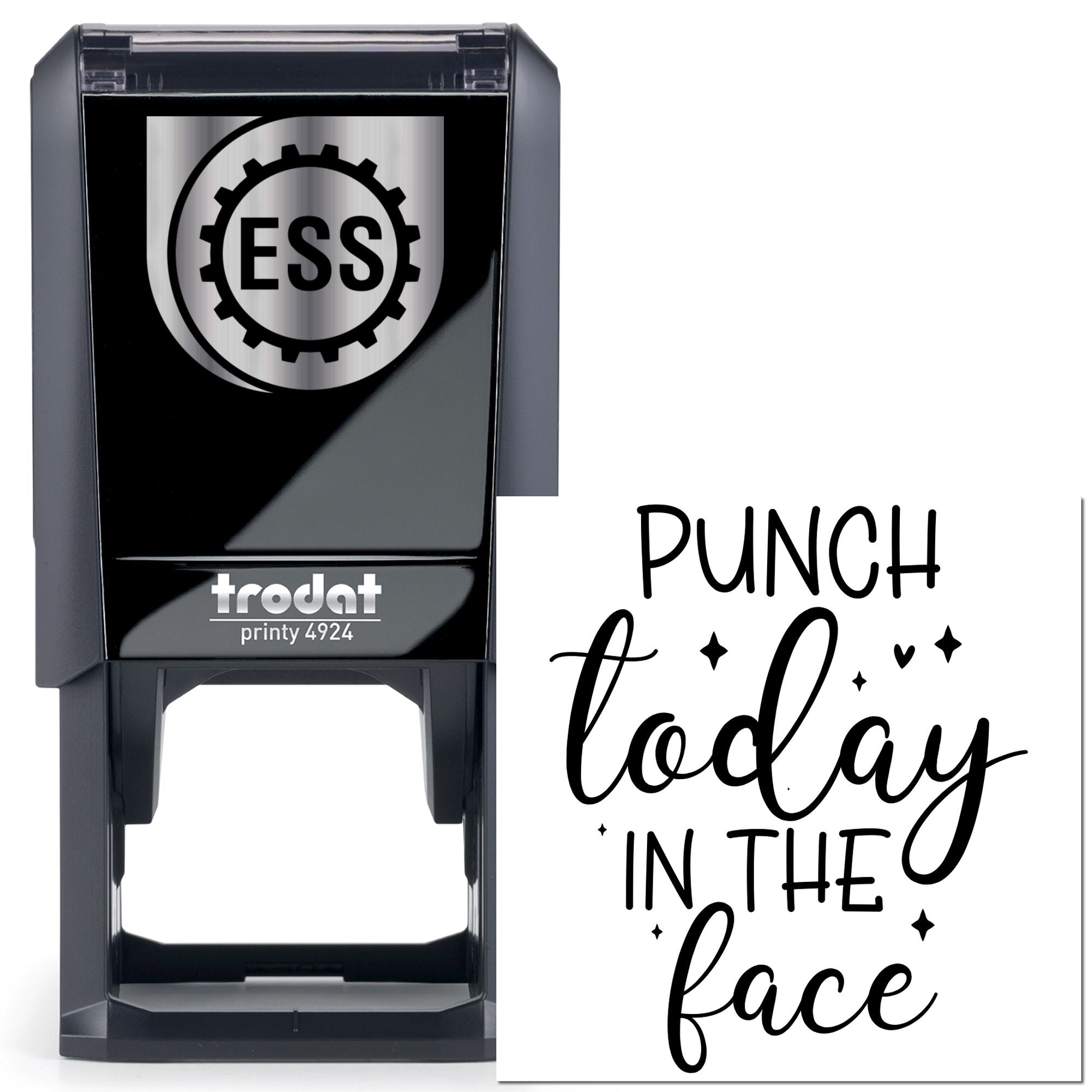 Self-Inking Face Punch Scrapbooking Stamp