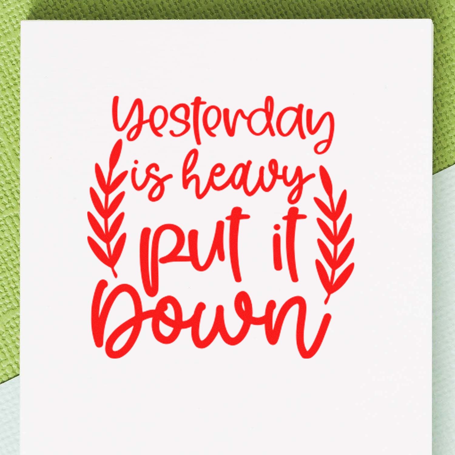 Self-Inking Letting Go Papercraft Stamp