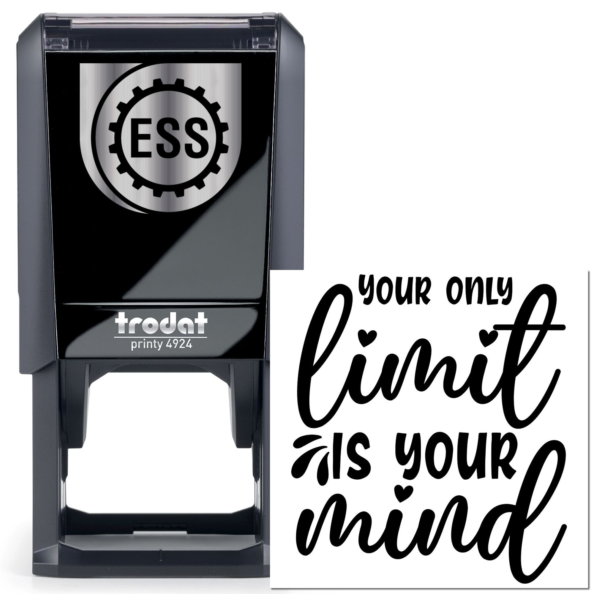 Self-Inking Motivational Quote Note Card Stamp