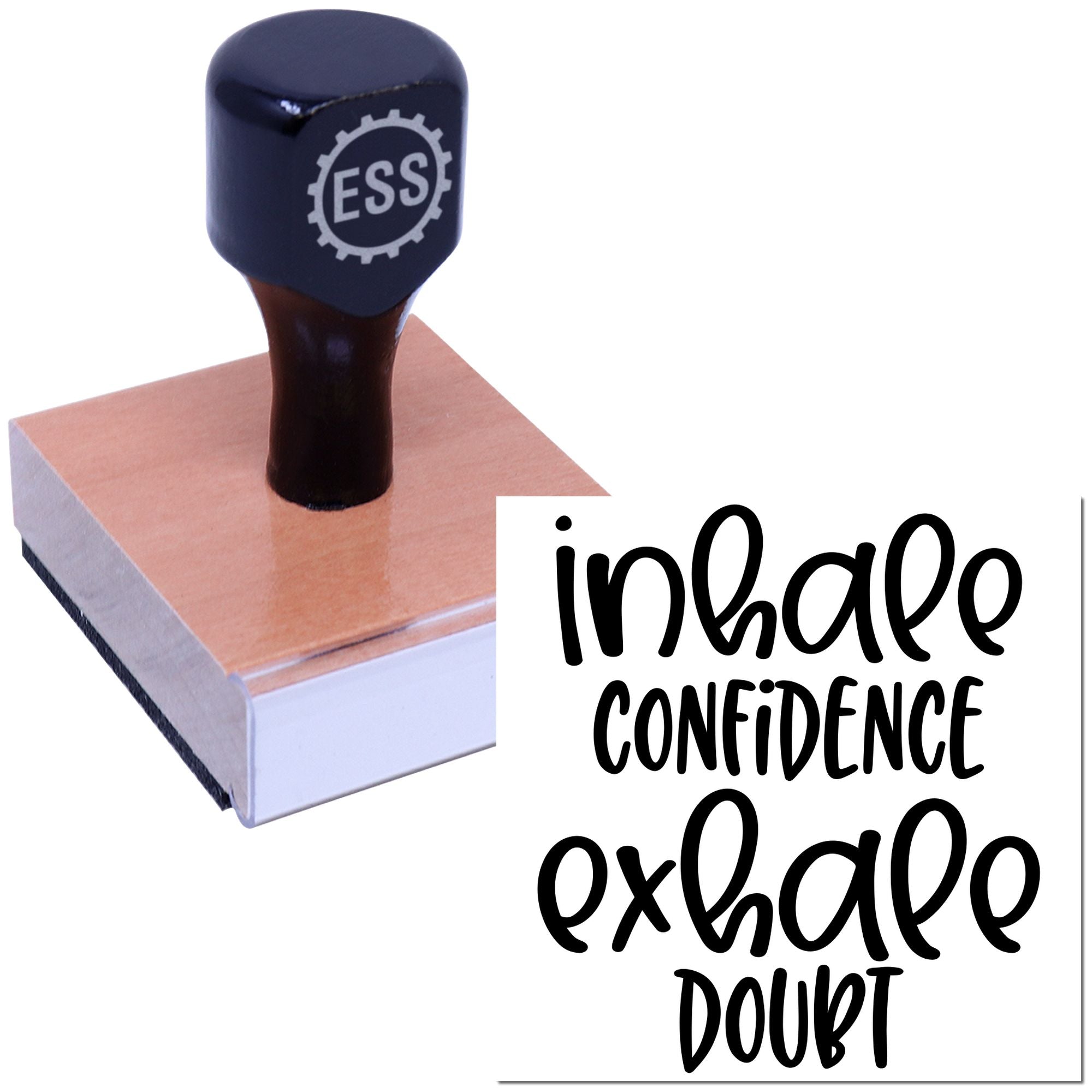 Breath Of Empowerment Tag Rubber Stamp