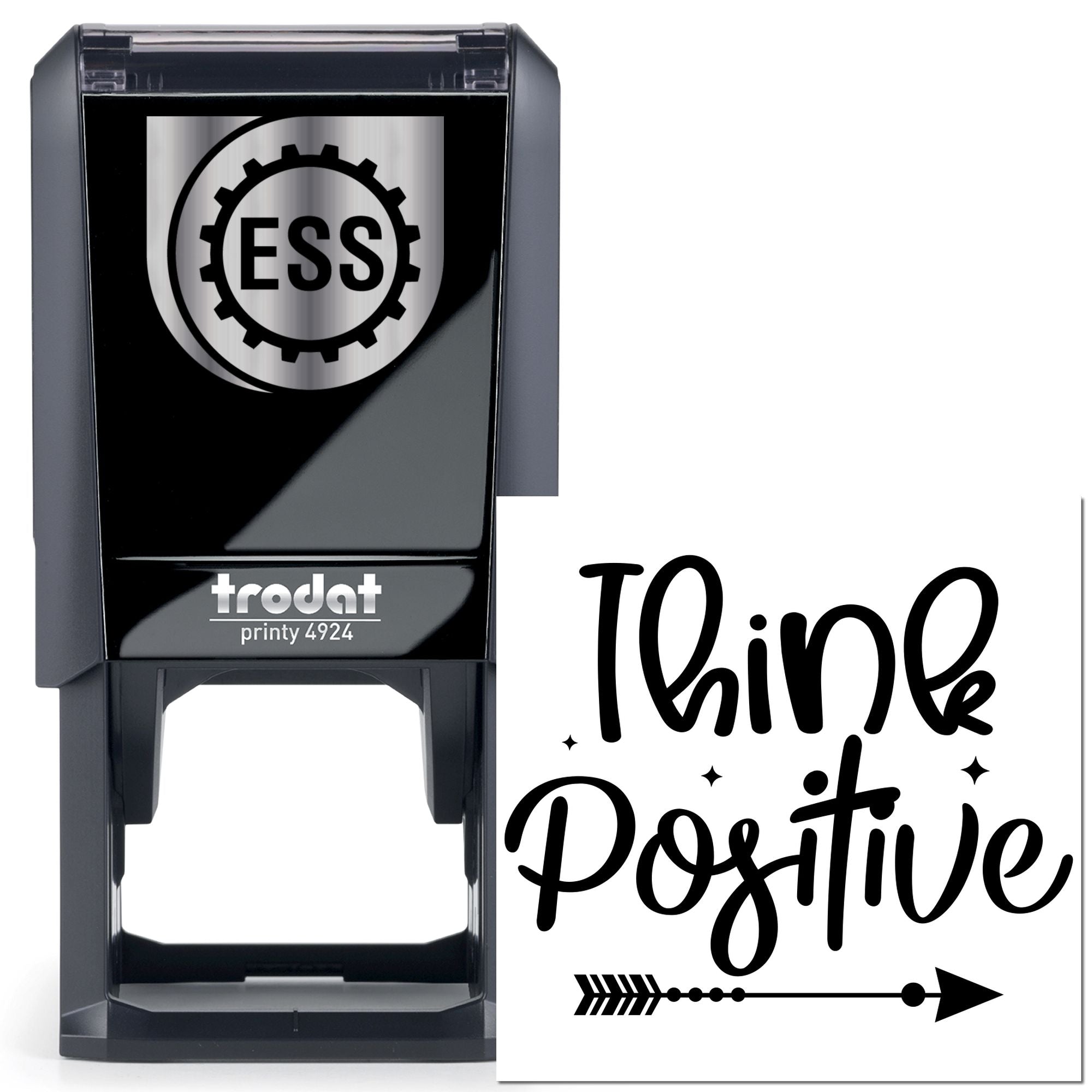 Self-Inking Think Positive Tag Stamp