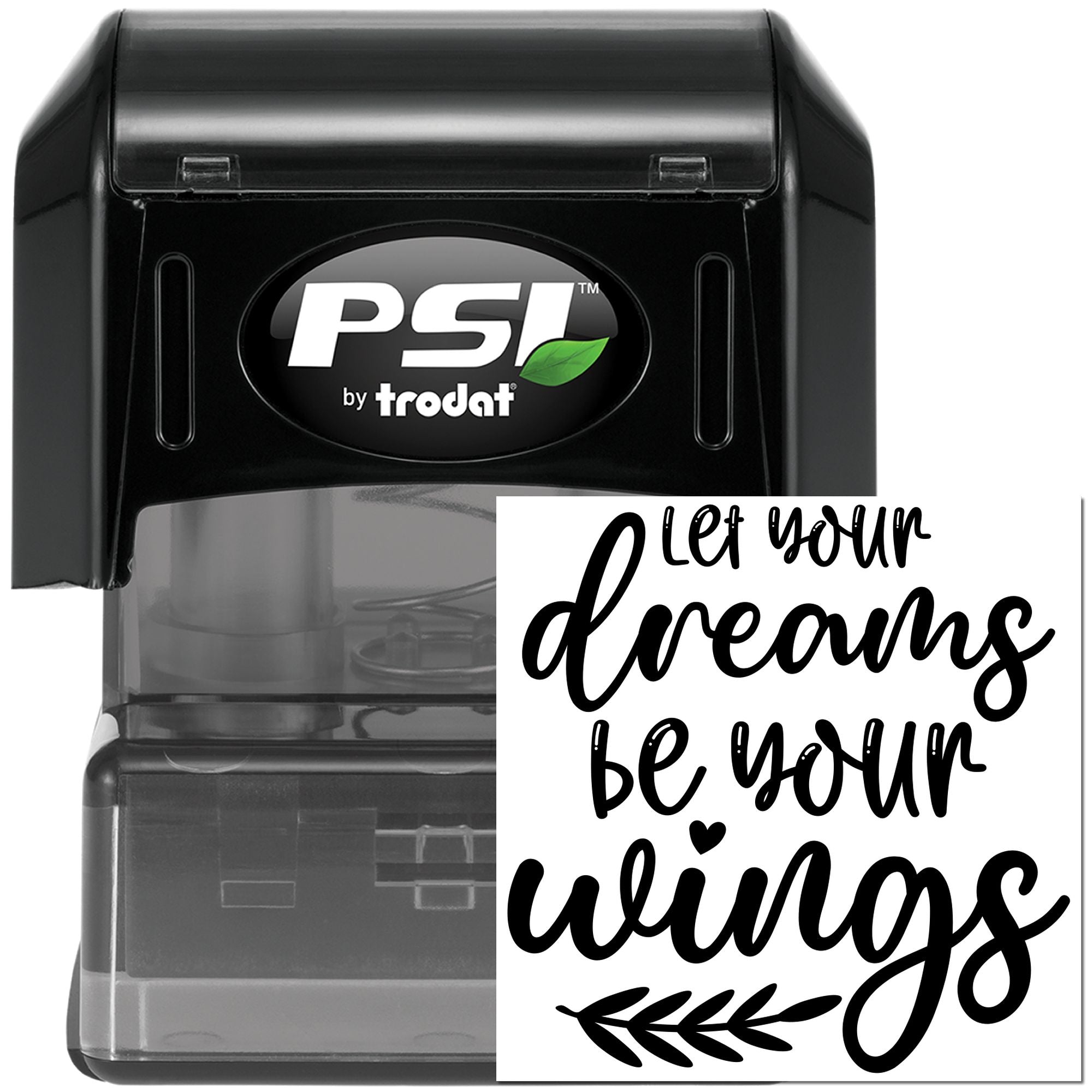 Pre-Inked Dreams Become Wings Postcard Stamp