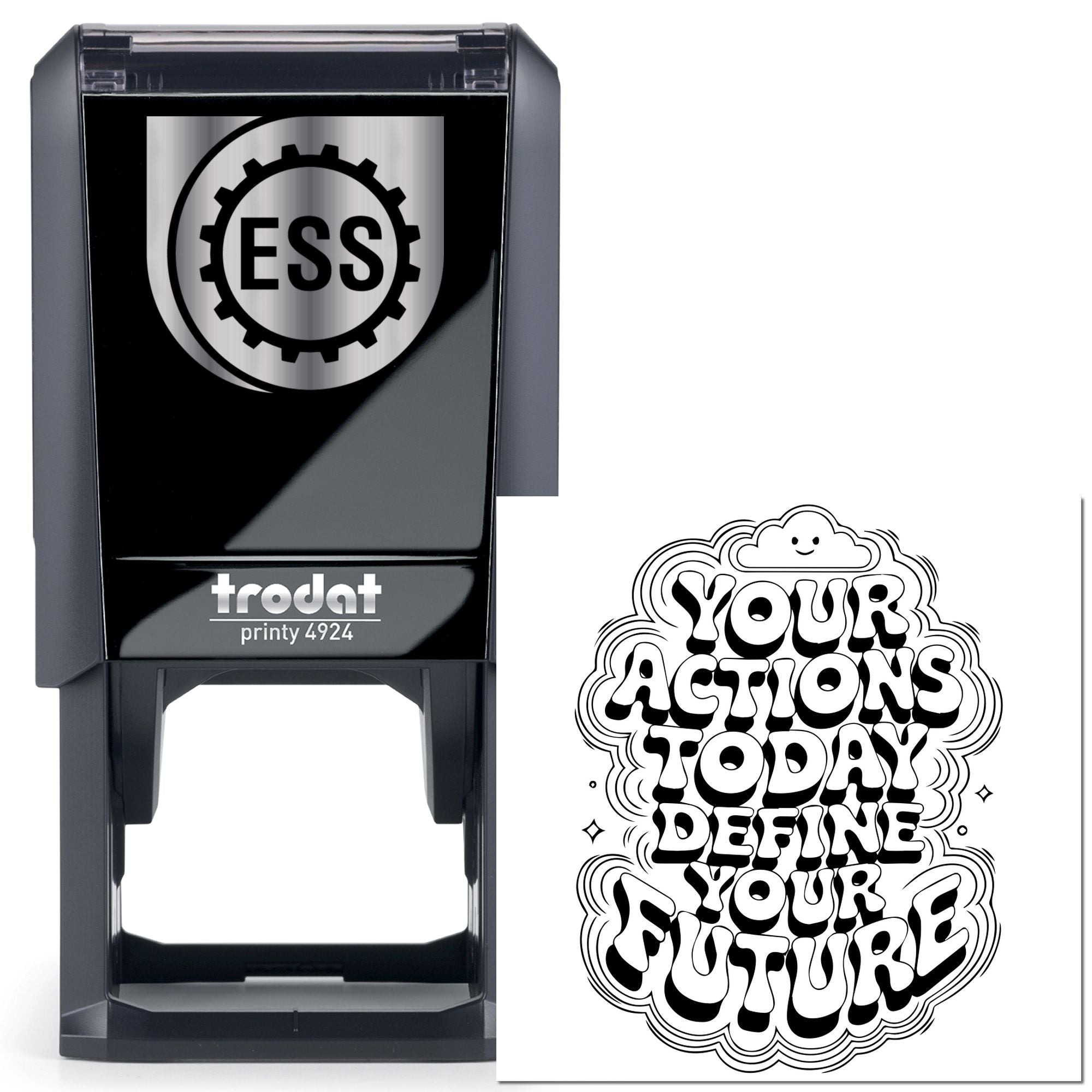 Self-Inking Motivational Quote Craft Stamp