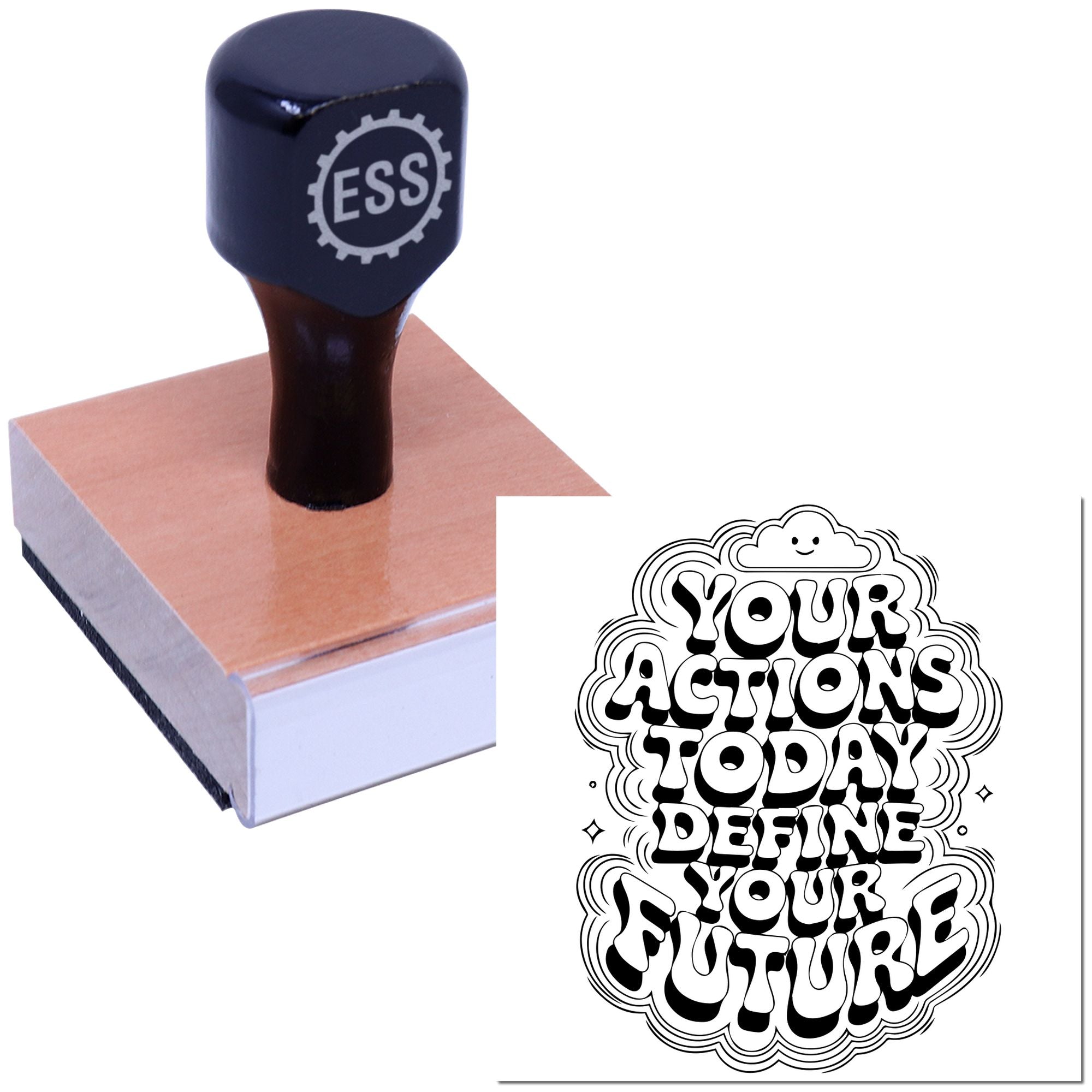 Actions Define Destiny Scrapbook Rubber Stamp