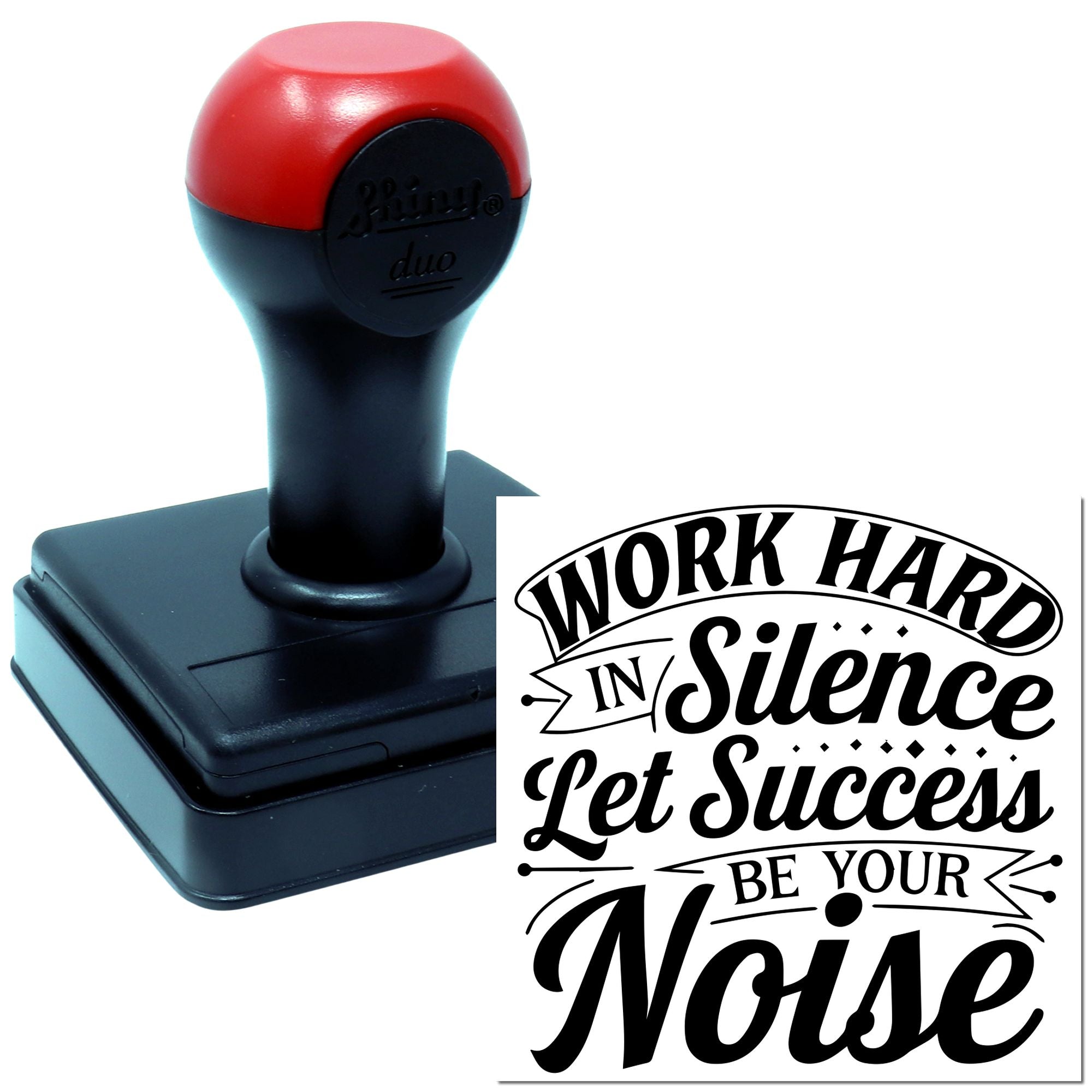 Duo Quiet Grind, Loud Success Reveal Hand Stamp