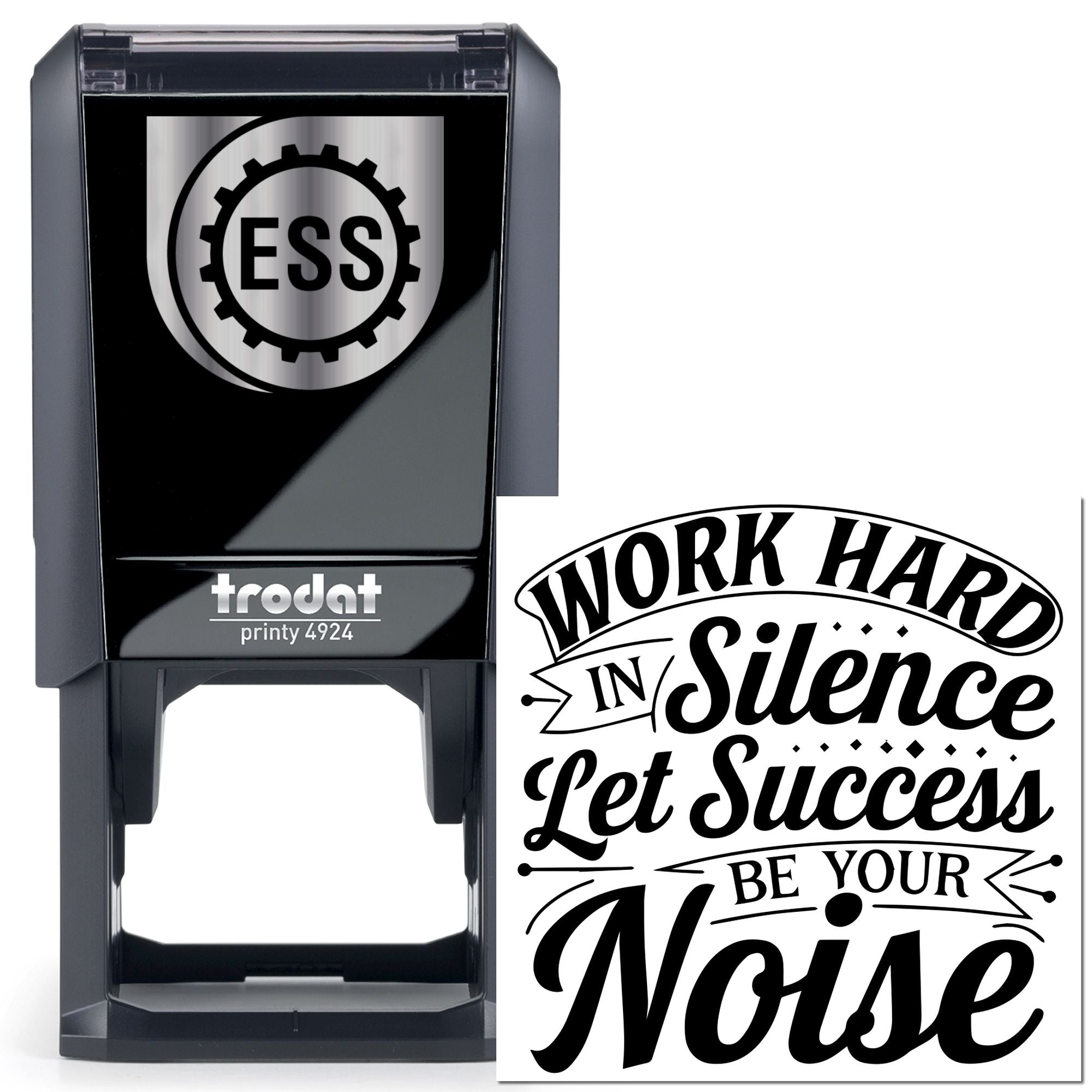 Self-Inking Motivational Quote Card Stamp
