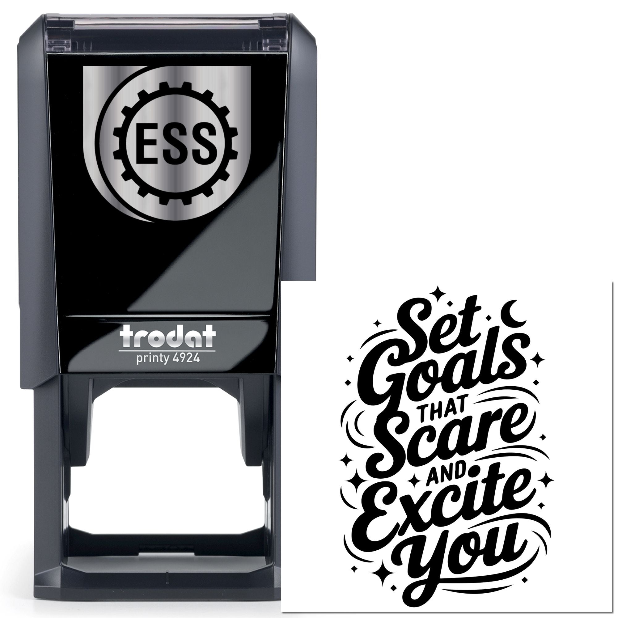 Self-Inking Motivational Poster Paper Craft Stamp