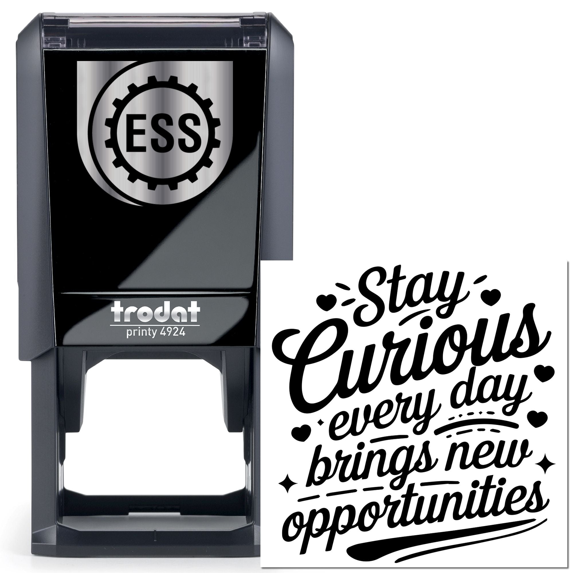 Self-Inking Inspirational Quote Paper Craft Stamp