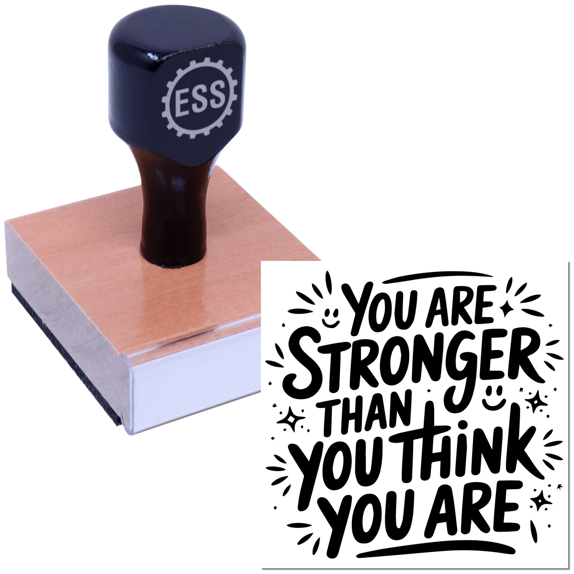 Beyond Your Limits Tag Rubber Stamp