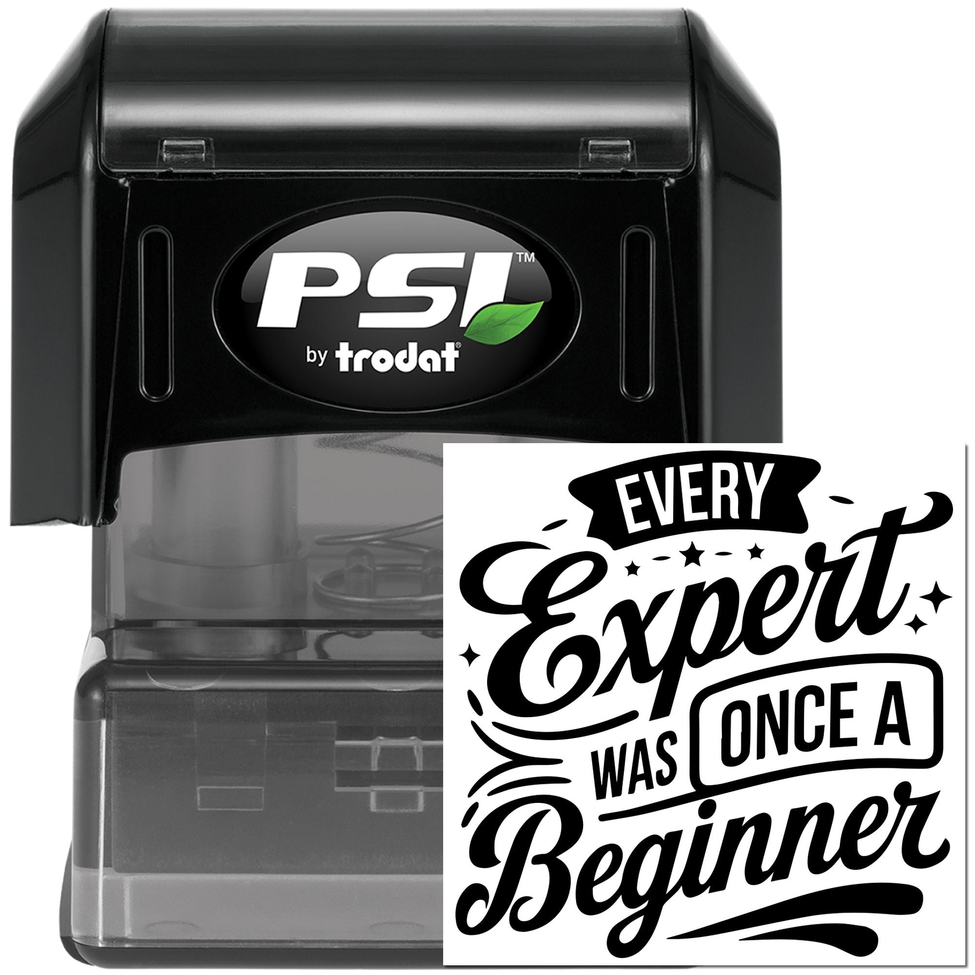 Pre-Inked Beginner To Expert Favor Tag Stamp